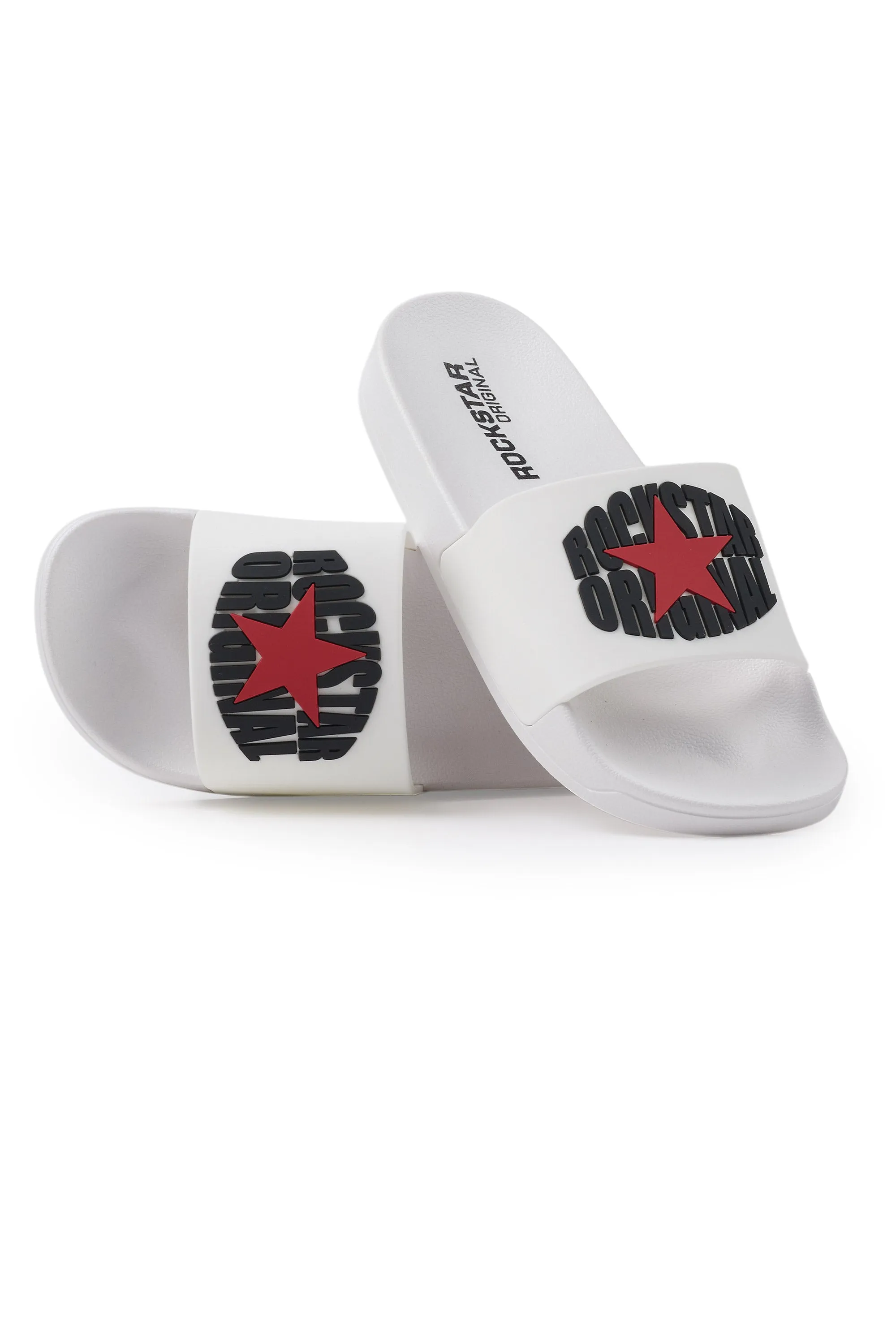 Xeno White Graphic Slides sold by Rockstar Original