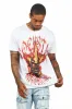 Kalvin White Oversized Graphic T-Shirt sold by Rockstar Original