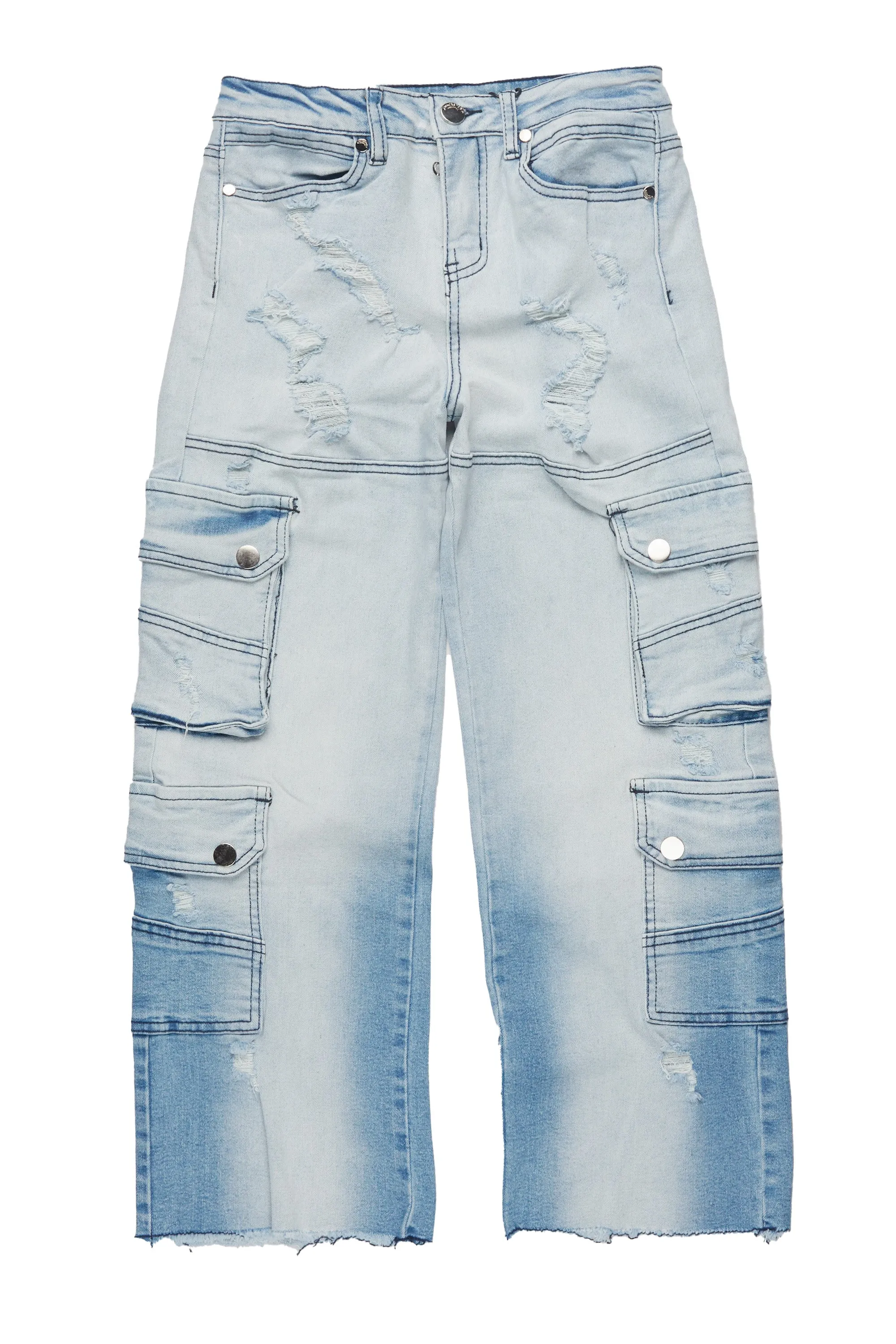 Boys Keylor Light Blue Baggy Fit Jean sold by Rockstar Original