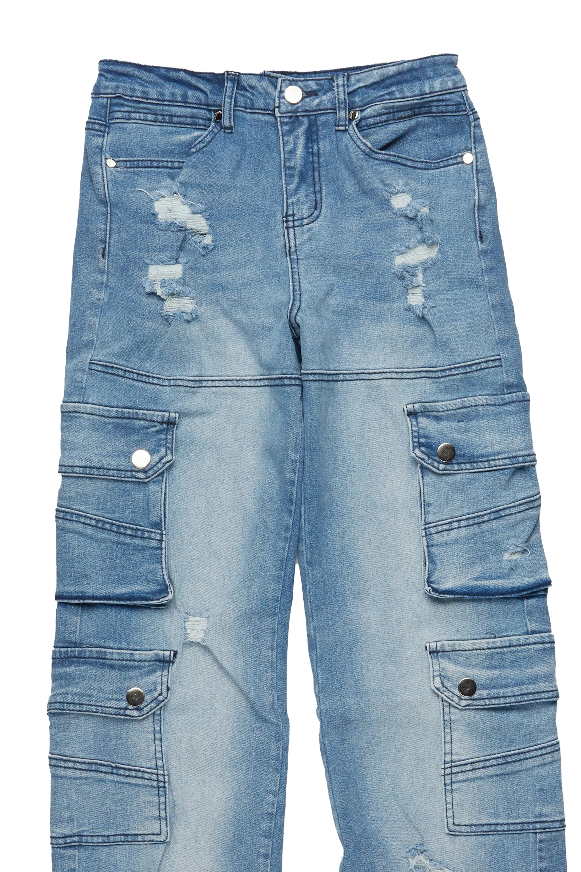 Boys Keylor Blue Baggy Fit Jean sold by Rockstar Original product image thumbnail 2