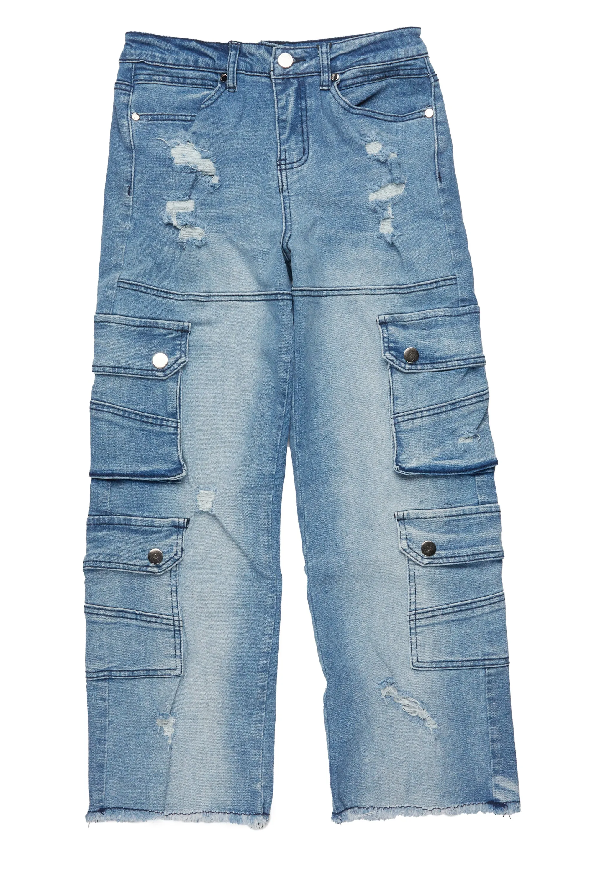 Boys Keylor Blue Baggy Fit Jean sold by Rockstar Original