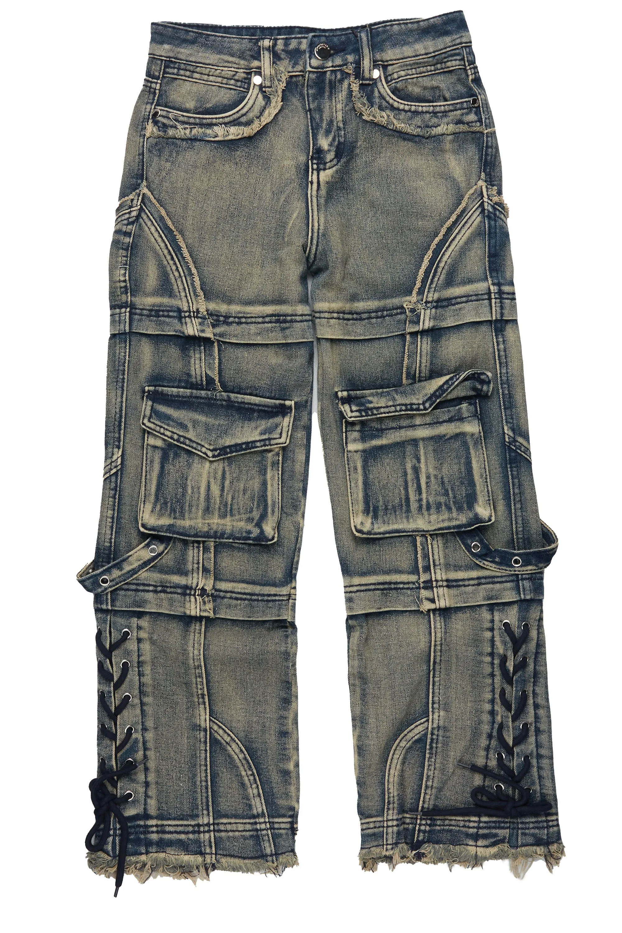 Boys Three Maxi Blue Baggy Fit Jean sold by Rockstar Original