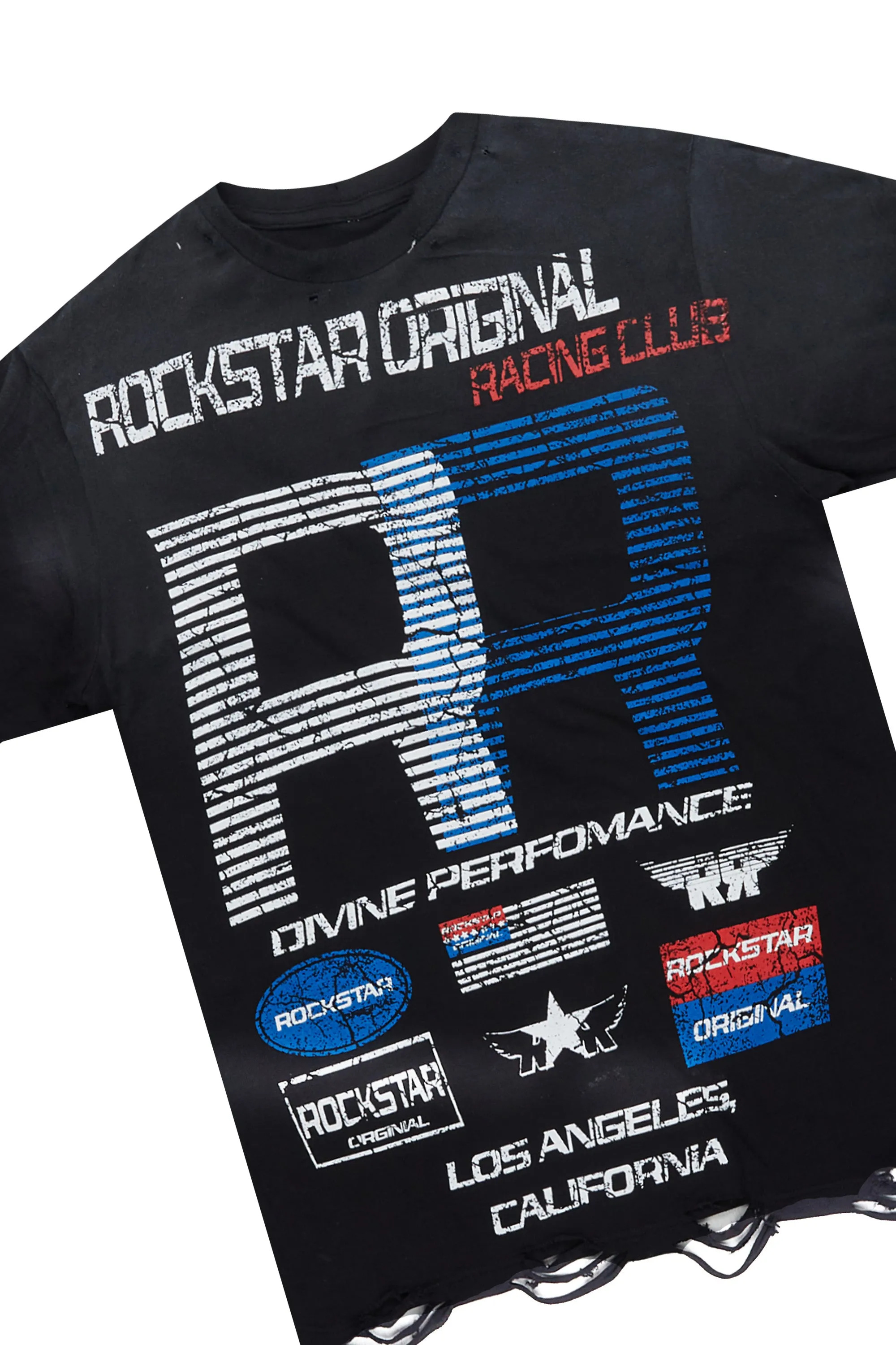 RSO Racing Club Black Graphic T-Shirt sold by Rockstar Original product image thumbnail 2