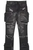 Shift Dark Grey Stacked Flare Jean sold by Rockstar Original