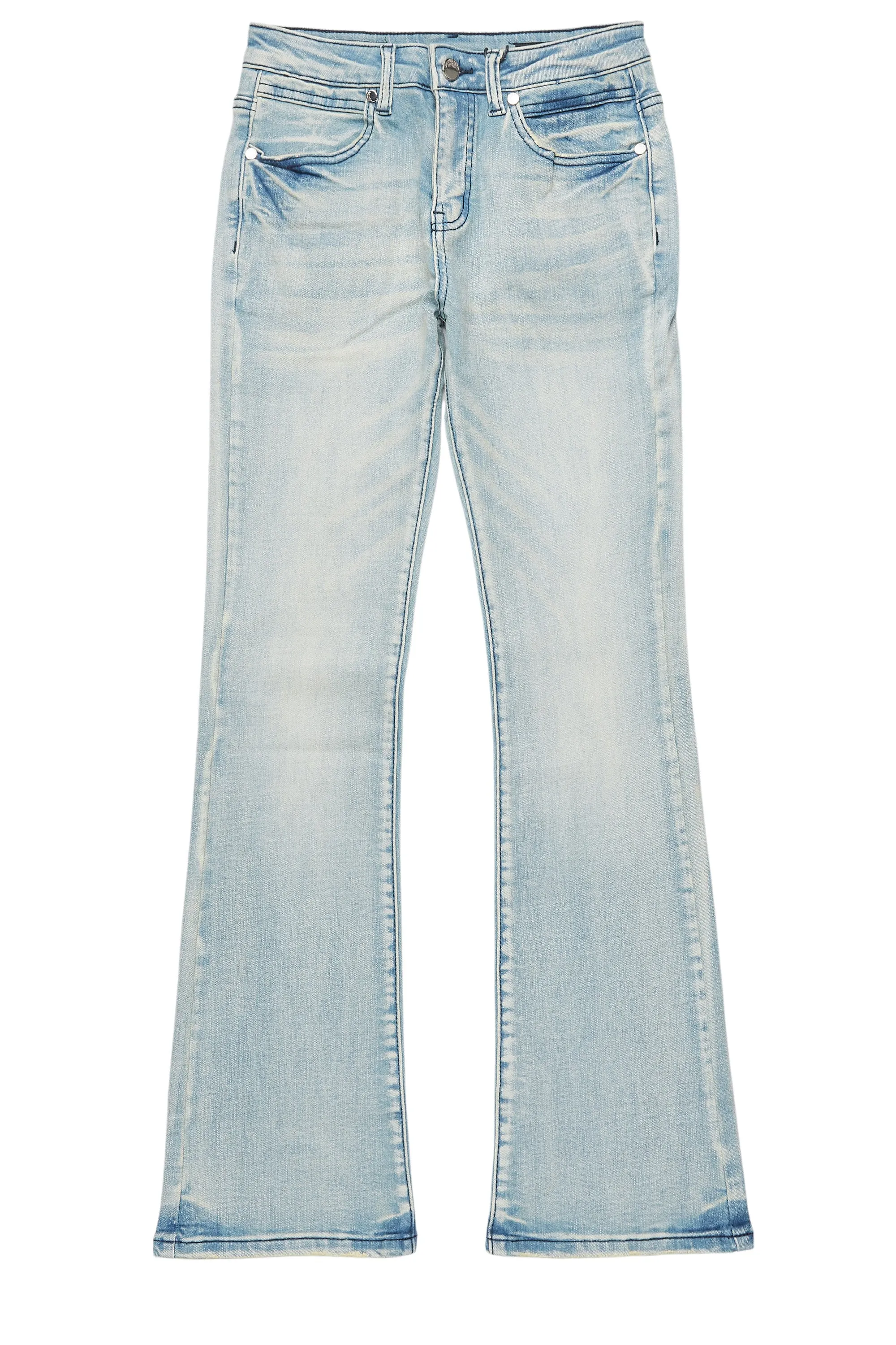 Boys Drick Light Blue Regular Fit Flare Jean sold by Rockstar Original