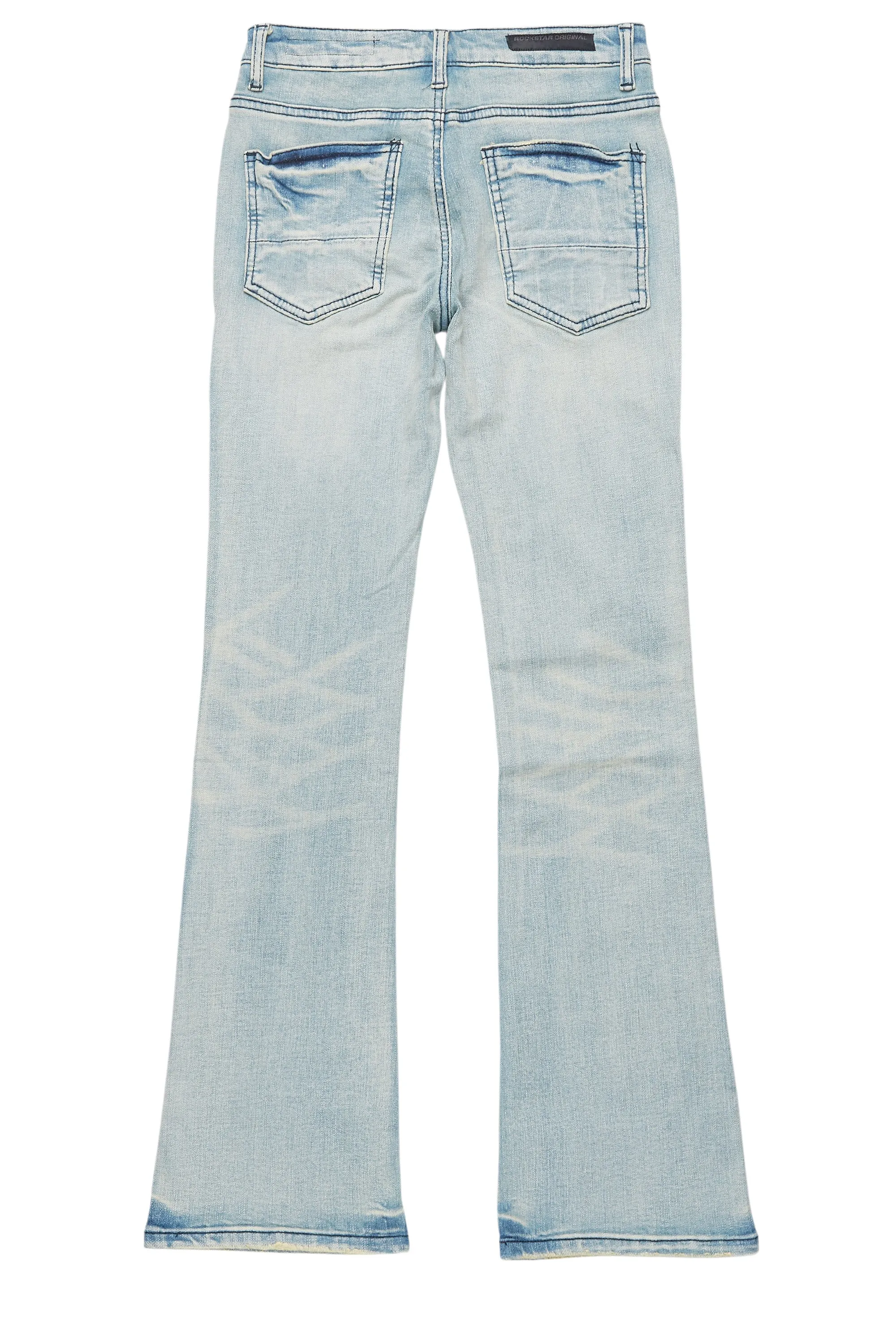 Boys Drick Light Blue Regular Fit Flare Jean sold by Rockstar Original product image thumbnail 3