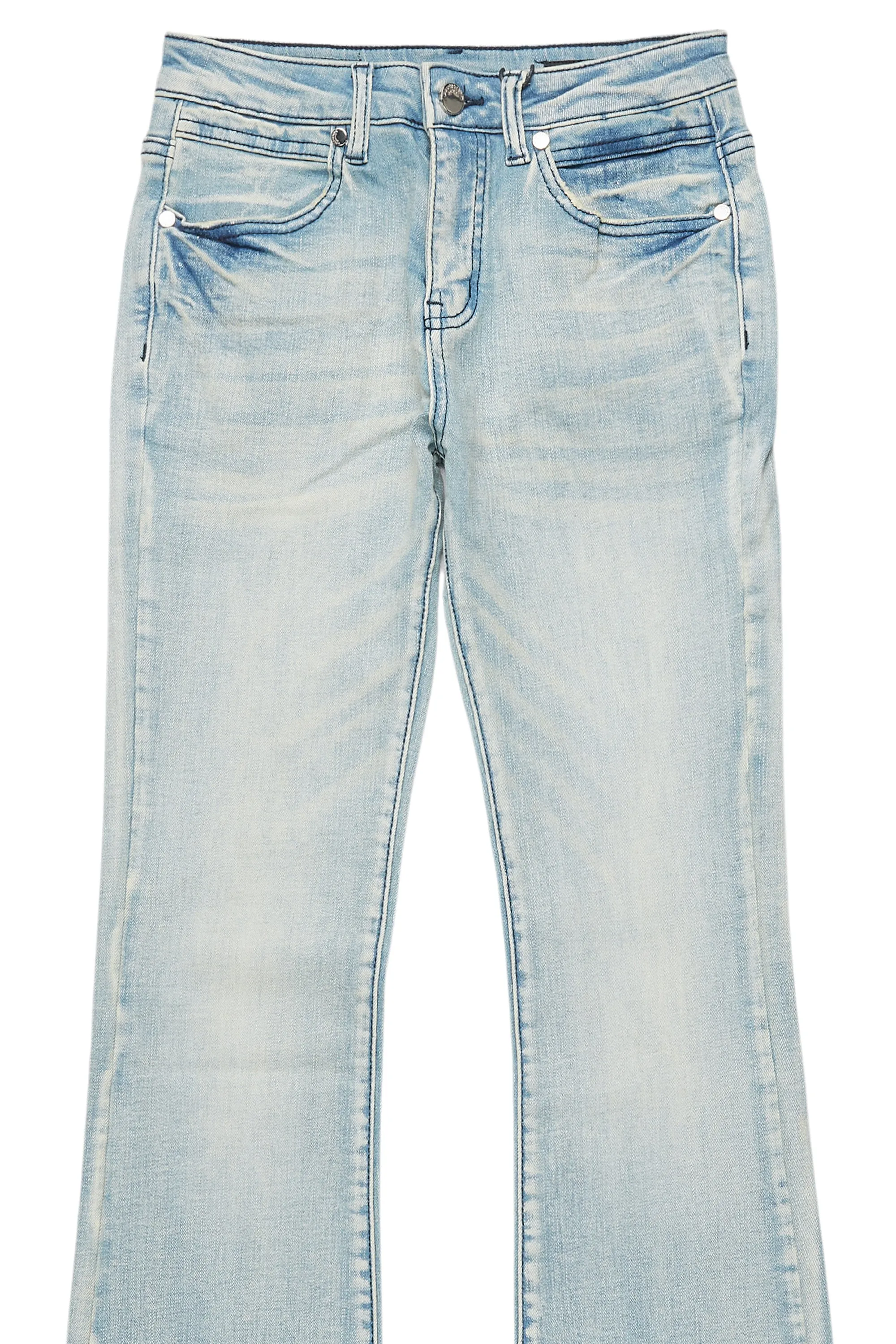 Boys Drick Light Blue Regular Fit Flare Jean sold by Rockstar Original product image thumbnail 2