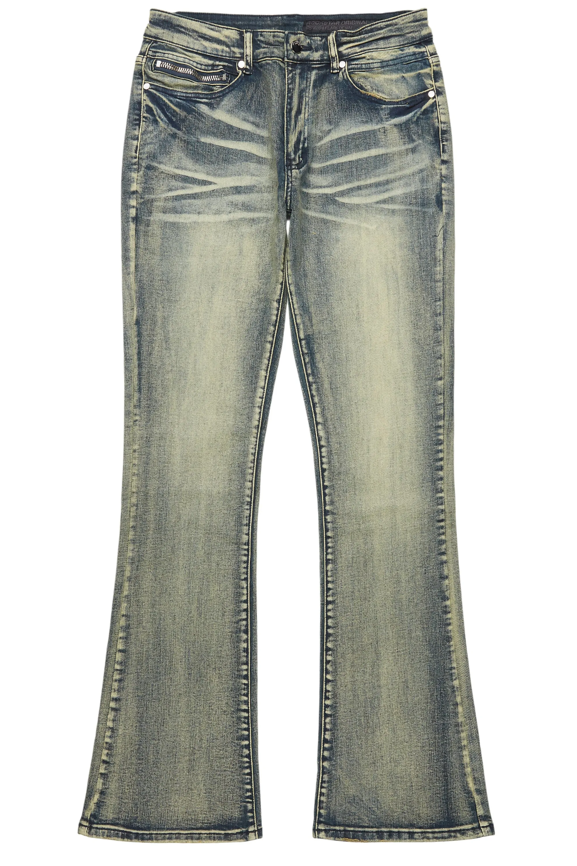 Drick Vintage Blue Regular Fit Flare Jean sold by Rockstar Original