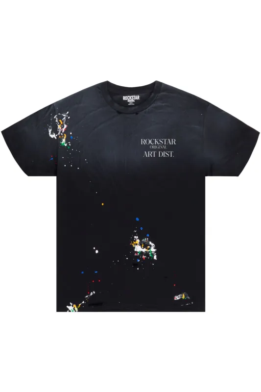 Palmer Black Graphic T-Shirt sold by Rockstar Original