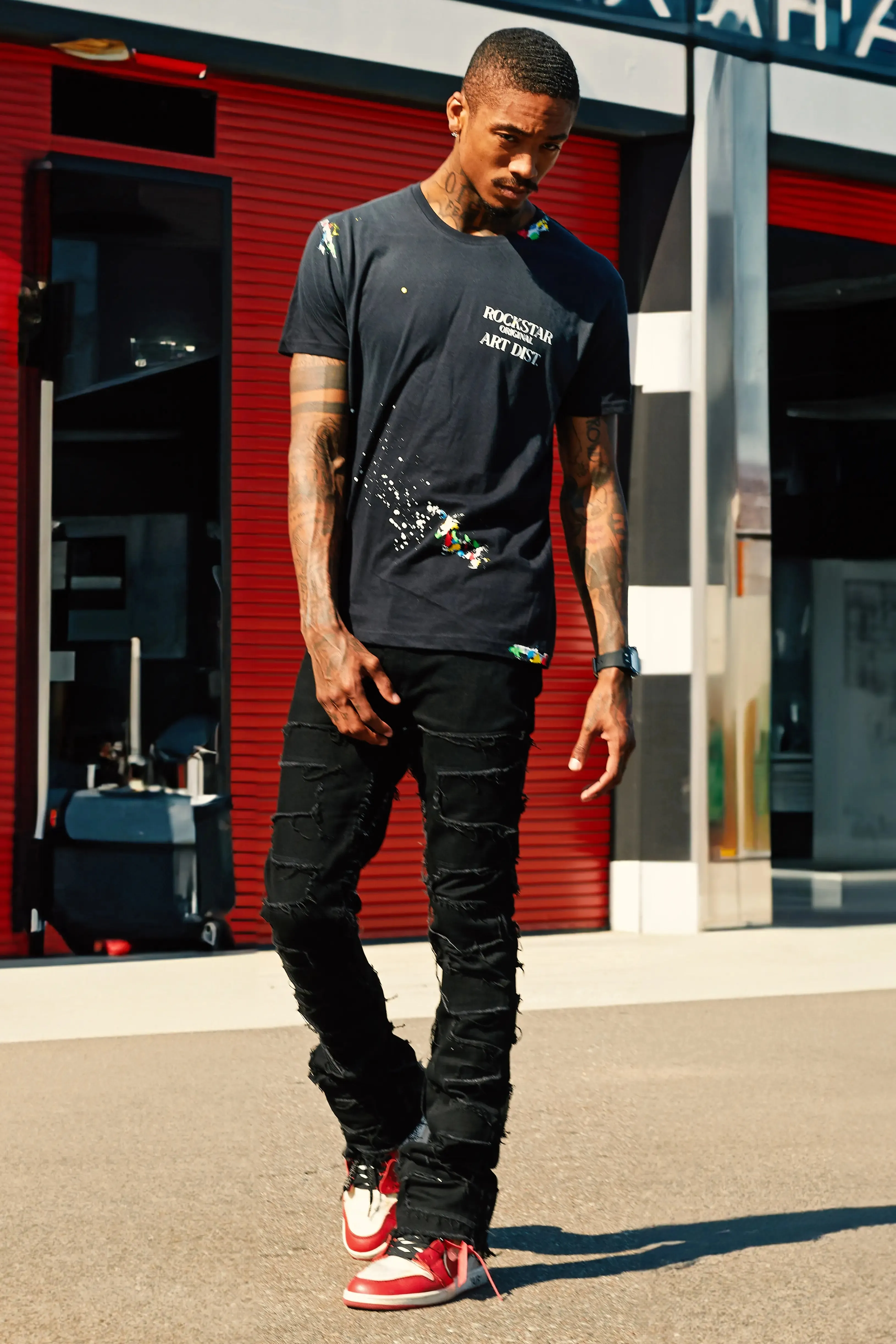 Palmer Black Graphic T-Shirt sold by Rockstar Original product image thumbnail 2