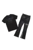 Boys Koen Black/Green T-Shirt/Stacked Flare Jean Set sold by Rockstar Original