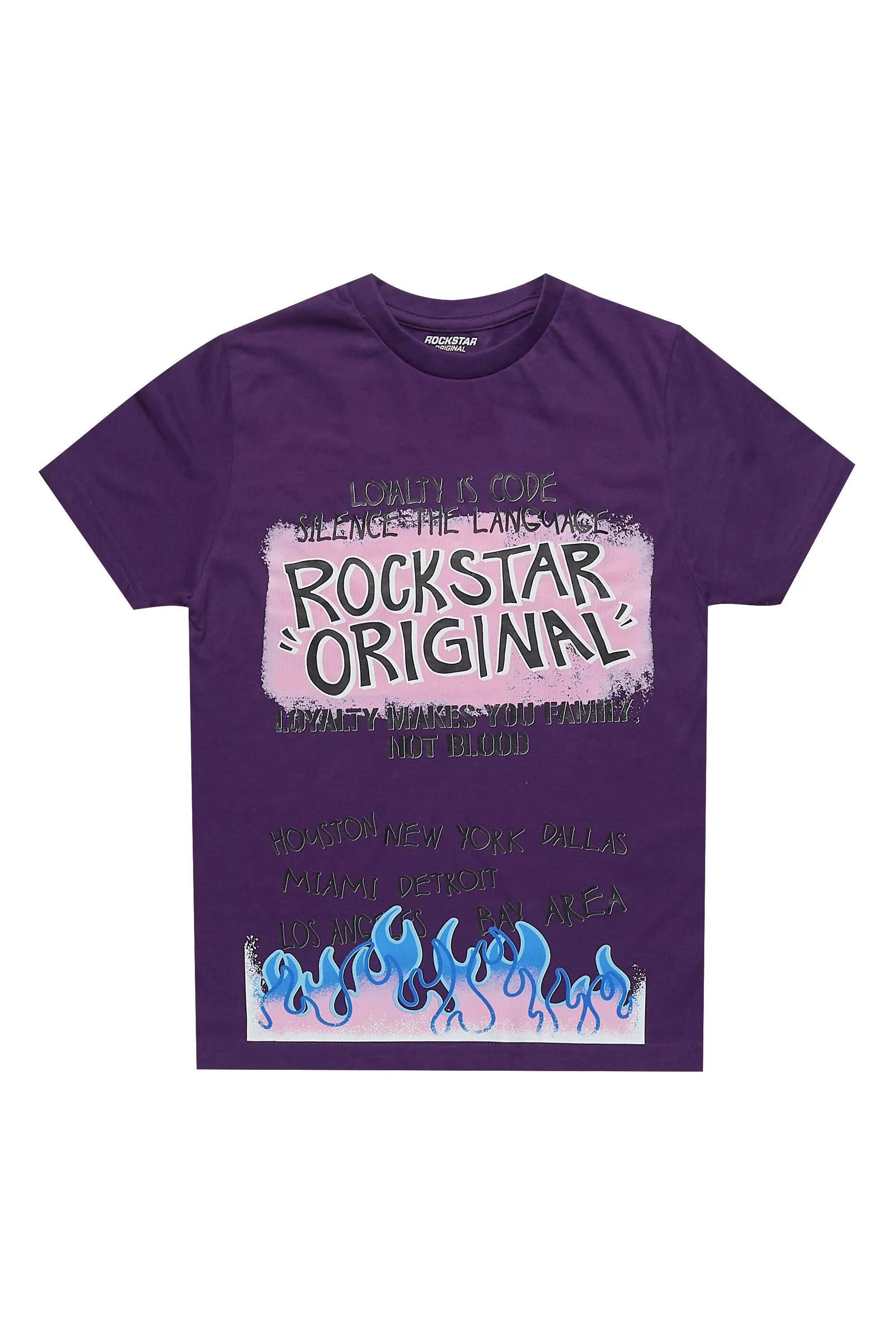 Girls Bridgette Purple/Pink Graphic T-Shirt sold by Rockstar Original