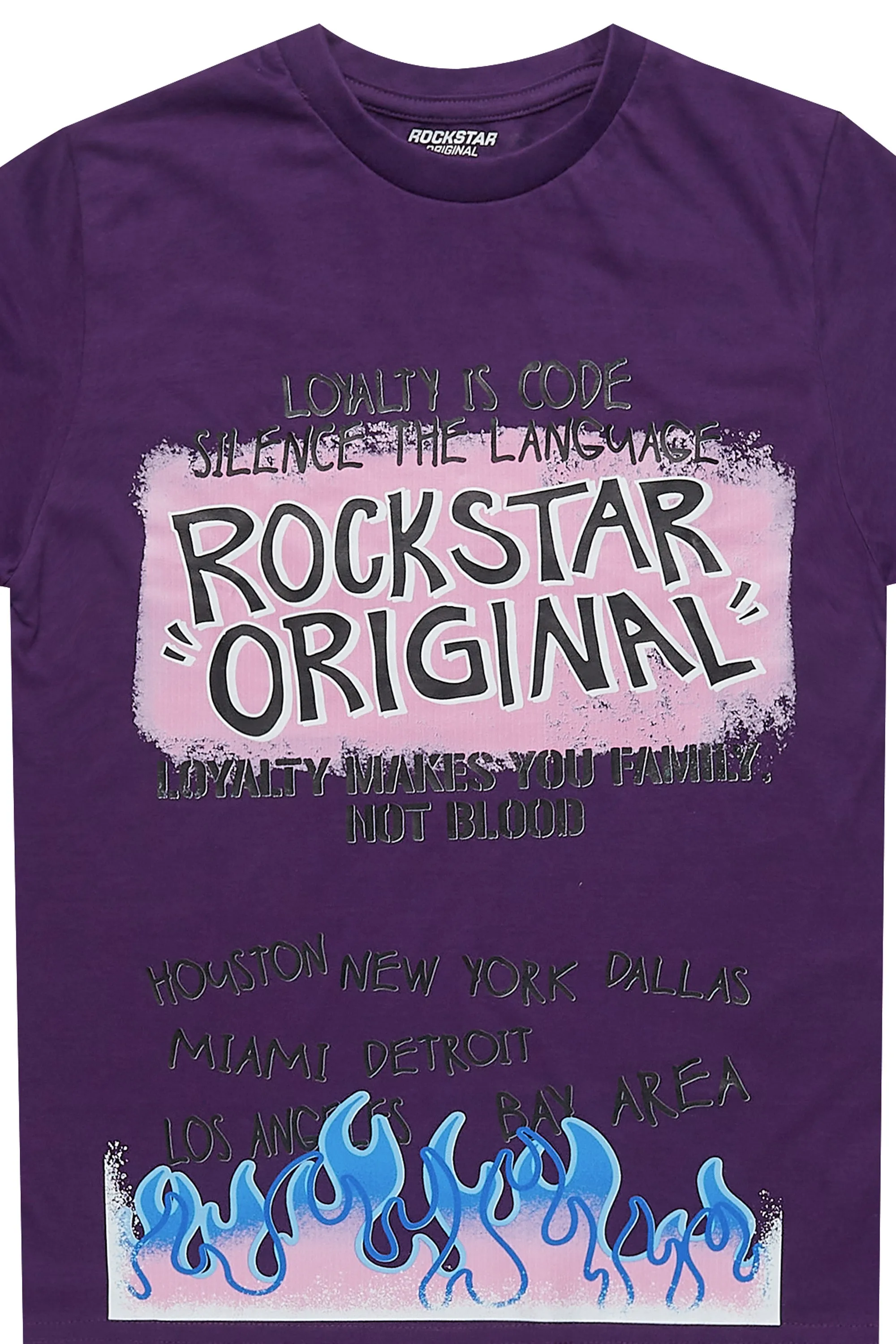 Girls Bridgette Purple/Pink Graphic T-Shirt sold by Rockstar Original product image thumbnail 2