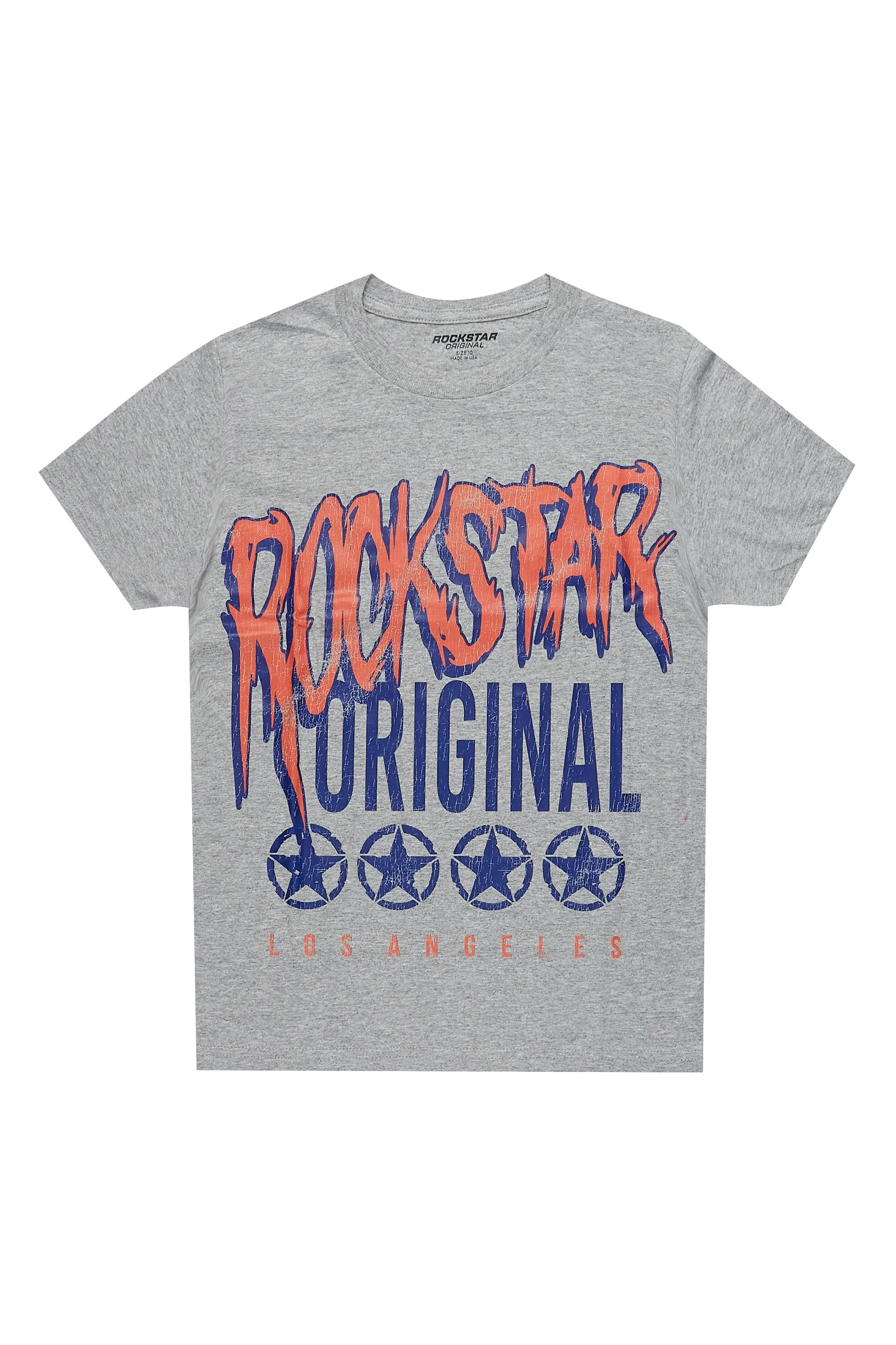 Rockstar Original Boys Wizzurd Grey Graphic T-Shirt | Parallel