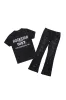 Boys Lake Black/White T-Shirt/Stacked Flare Jean Set sold by Rockstar Original