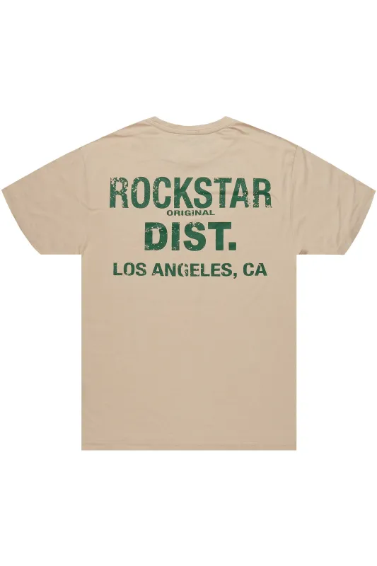 Lake Vintage Sand/Green Graphic T-Shirt sold by Rockstar Original