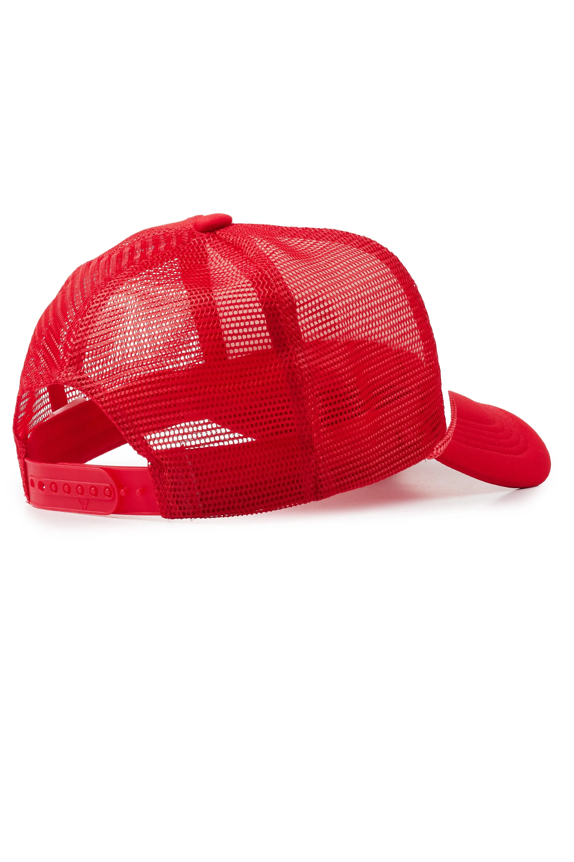 Nyokia White/Red Trucker Hat sold by Rockstar Original product image thumbnail 3