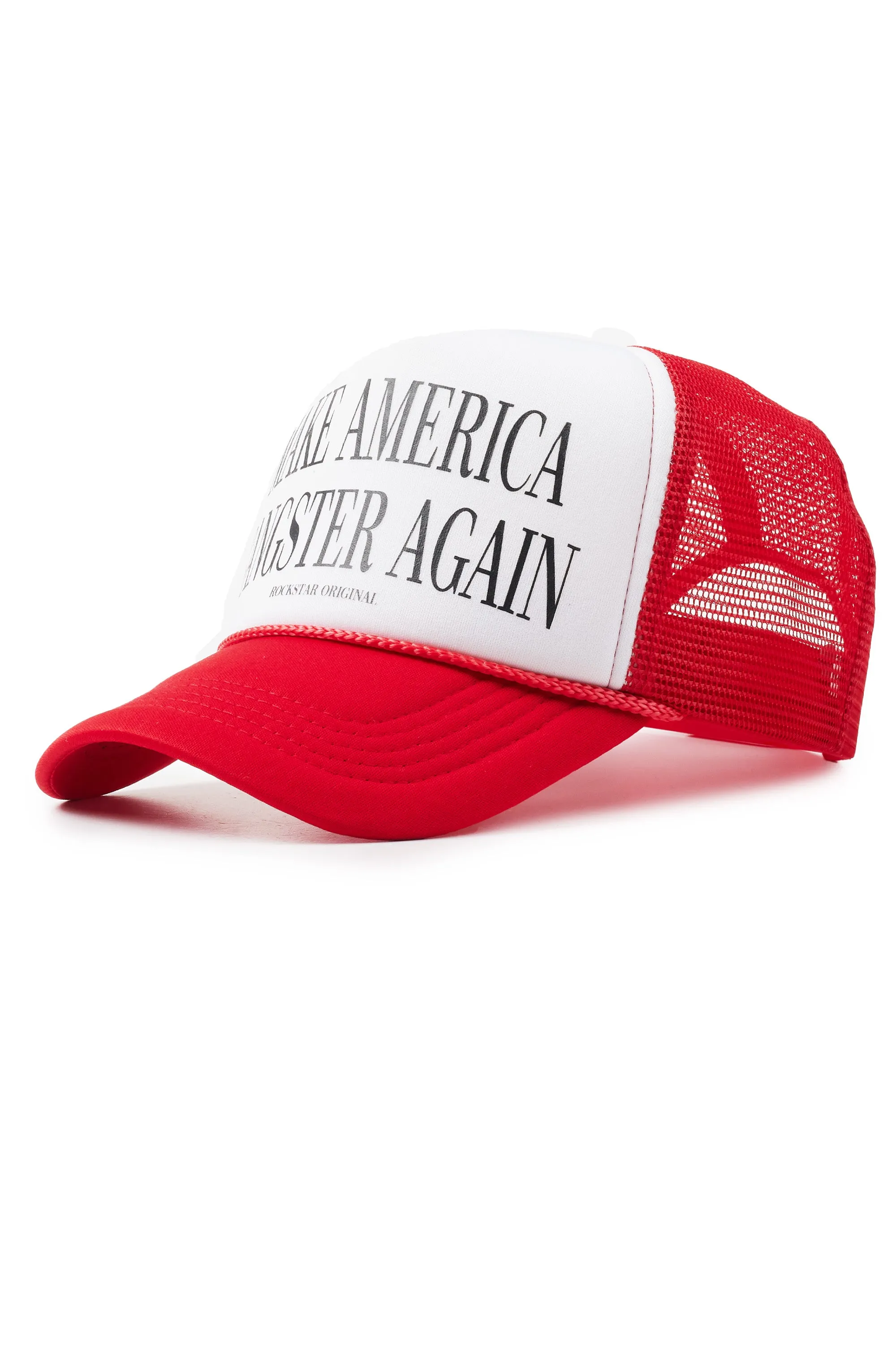 Nyokia White/Red Trucker Hat sold by Rockstar Original product image thumbnail 2