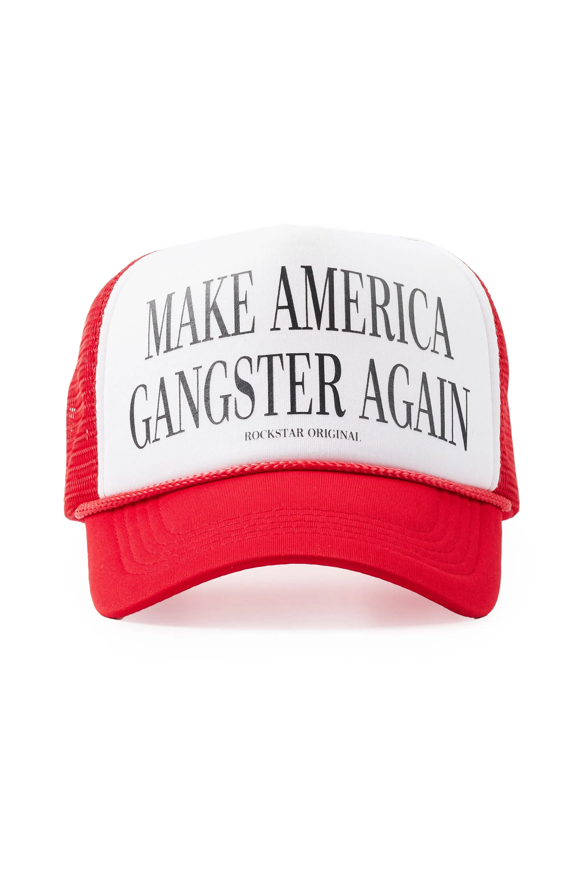 Nyokia White/Red Trucker Hat sold by Rockstar Original