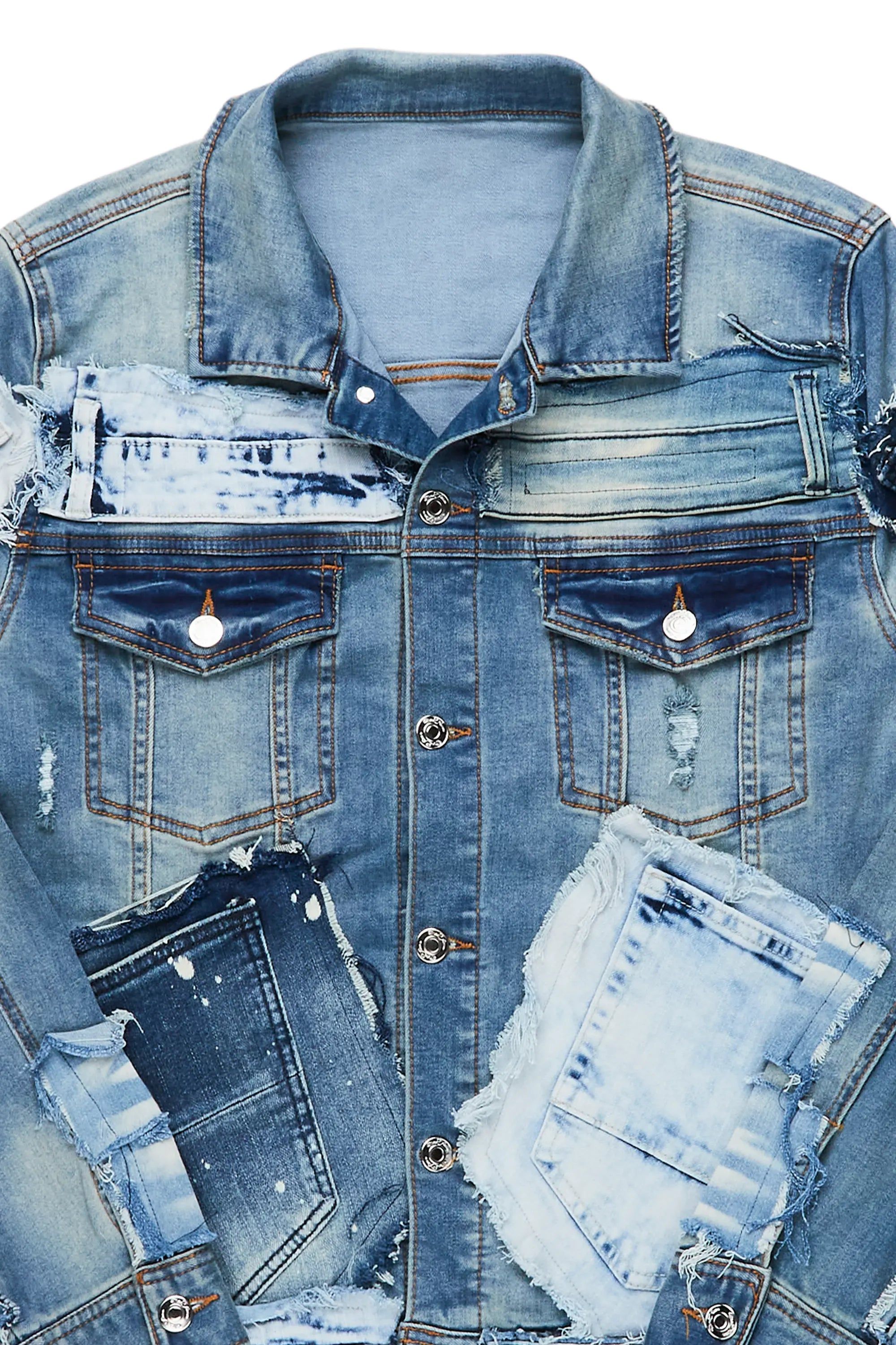 Uriah Light Blue Denim Jacket sold by Rockstar Original product image thumbnail 2