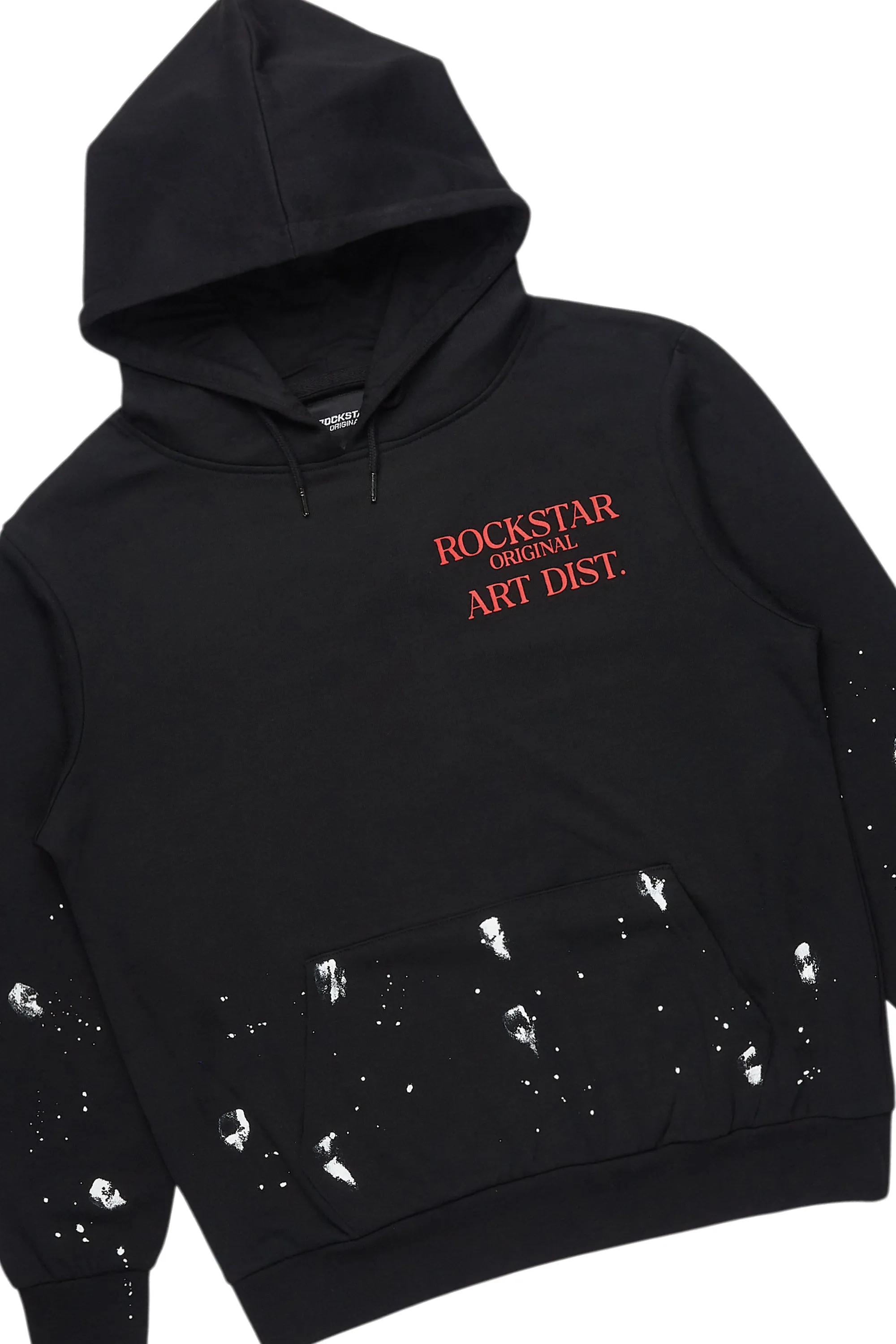 Raffer Black/Bright Red Hoodie/Stacked Flare Pant Set sold by Rockstar Original product image thumbnail 2