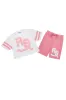 Tenita White/Pink T-Shirt Short Set sold by Rockstar Original