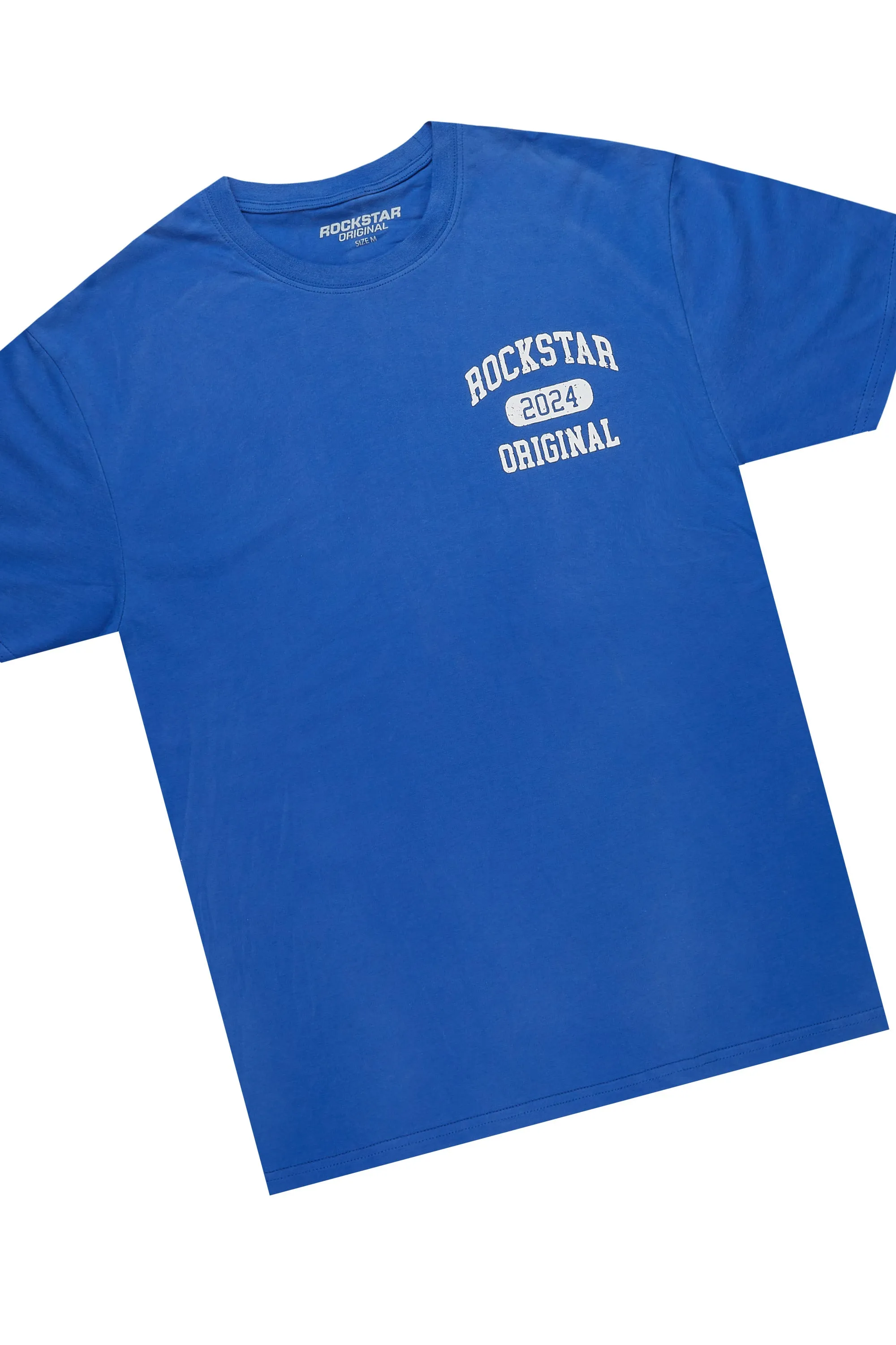 Lionela Royal Blue T-Shirt Snap Short Set sold by Rockstar Original product image thumbnail 5