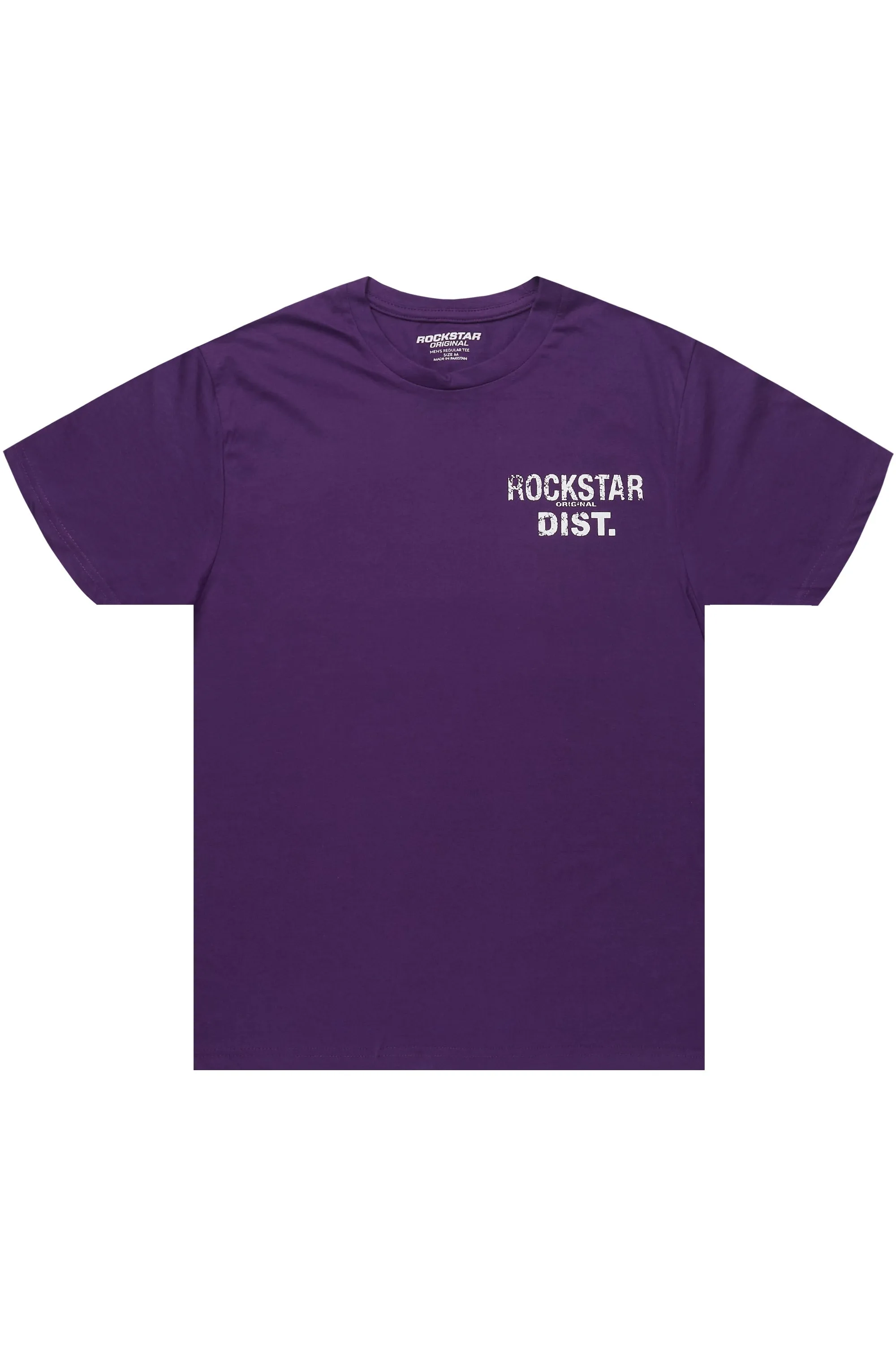 Lake Purple/White Graphic T-Shirt sold by Rockstar Original product image thumbnail 2