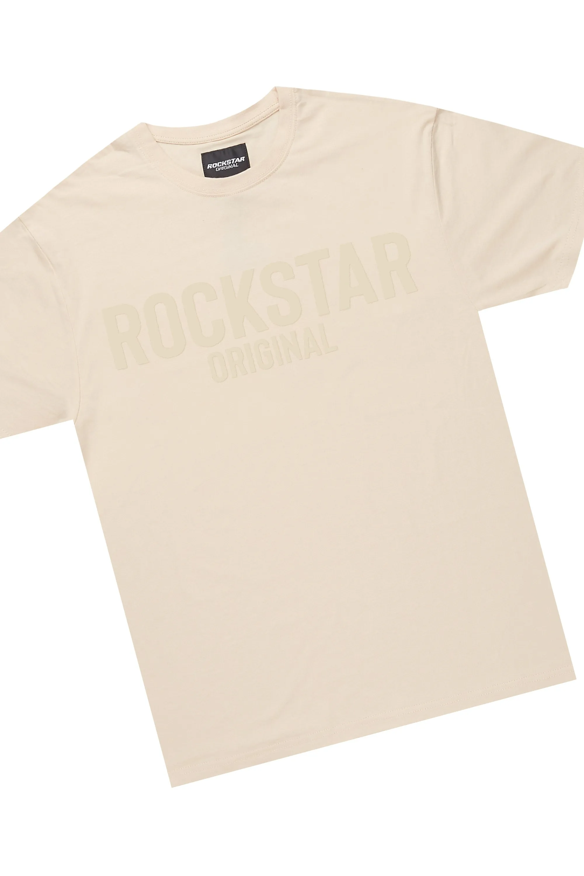 Sana Beige T-Shirt Cargo Shorts Set sold by Rockstar Original product image thumbnail 2