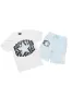 Sarge White/Blue T-Shirt/Short Set sold by Rockstar Original