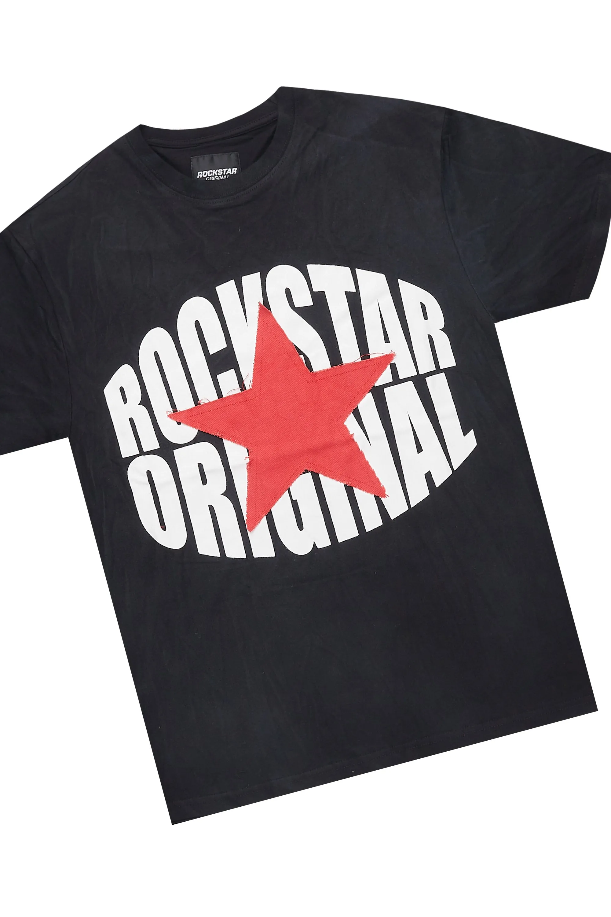 Sarge Vintage Black T-Shirt/Short Set sold by Rockstar Original product image thumbnail 2