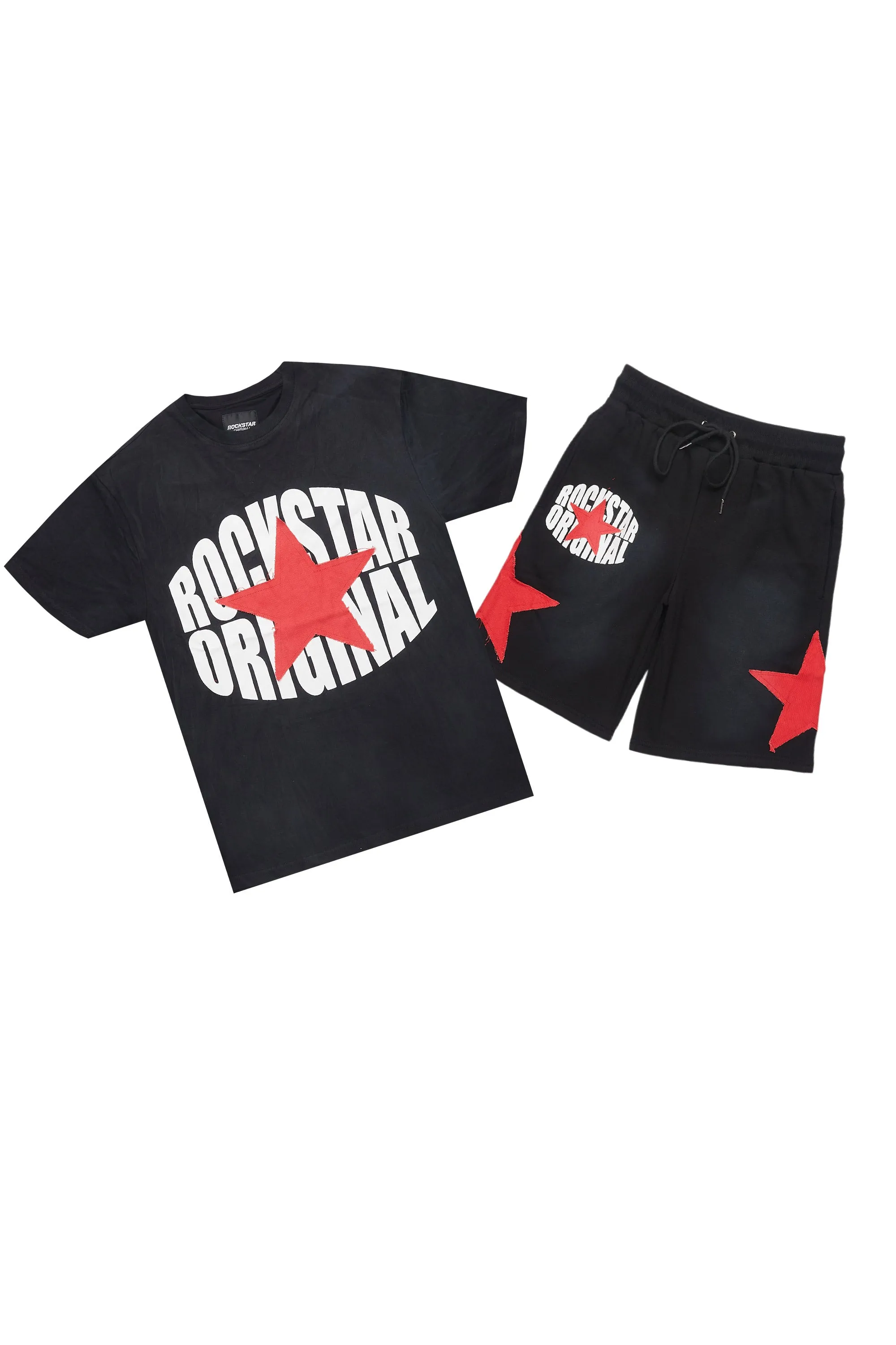Sarge Vintage Black T-Shirt/Short Set sold by Rockstar Original