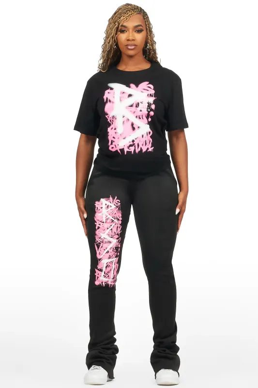 Nahomy Black T-Shirt Trackset sold by Rockstar Original