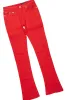 Drako Red/White Oversized Graphic T-Shirt/Dag Stacked Flare Jean Set sold by Rockstar Original