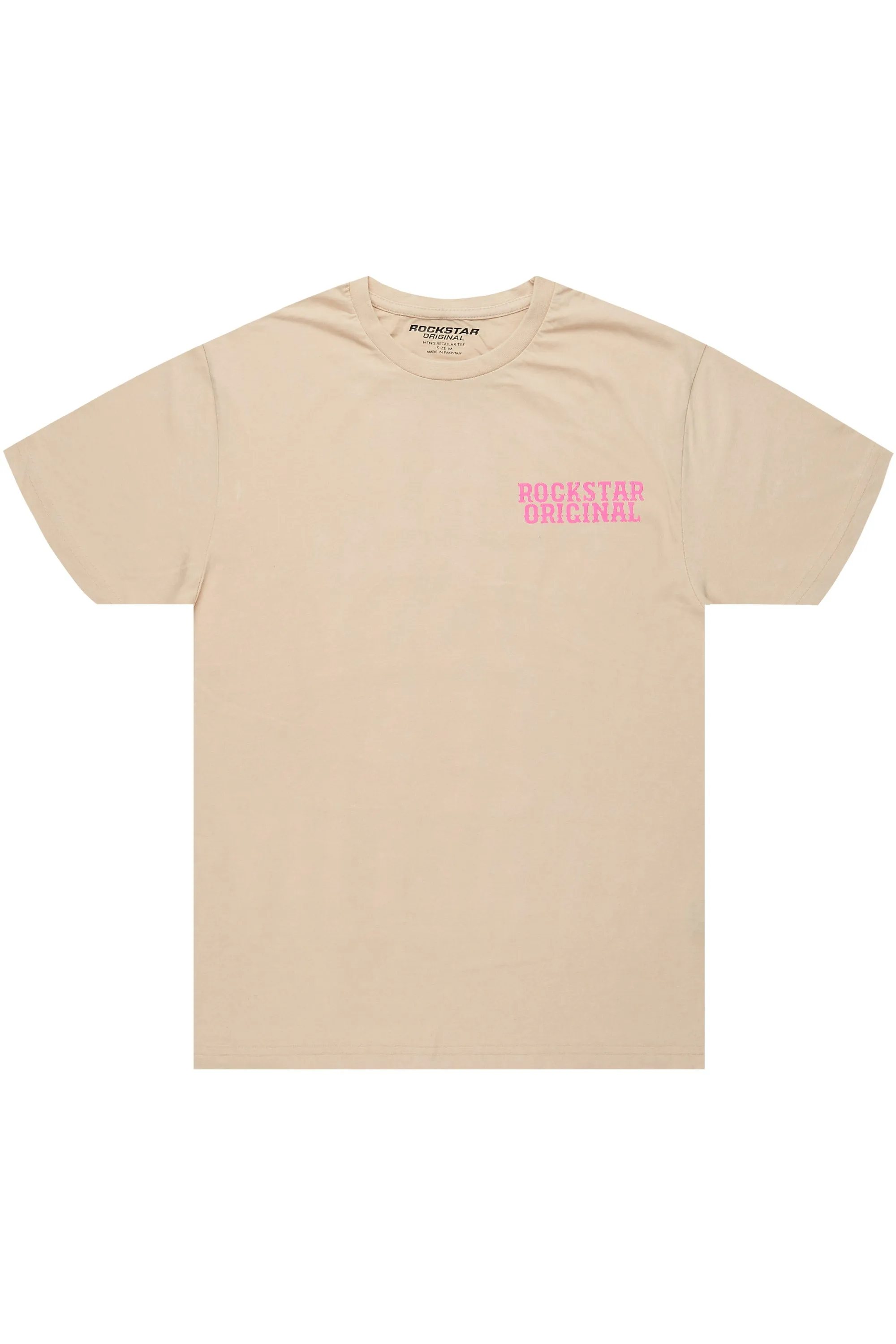 Posse Vintage Sand/Neon Pink Graphic T-Shirt sold by Rockstar Original product image thumbnail 3