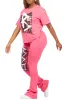 Nahomy Hot Pink T-Shirt Trackset sold by Rockstar Original