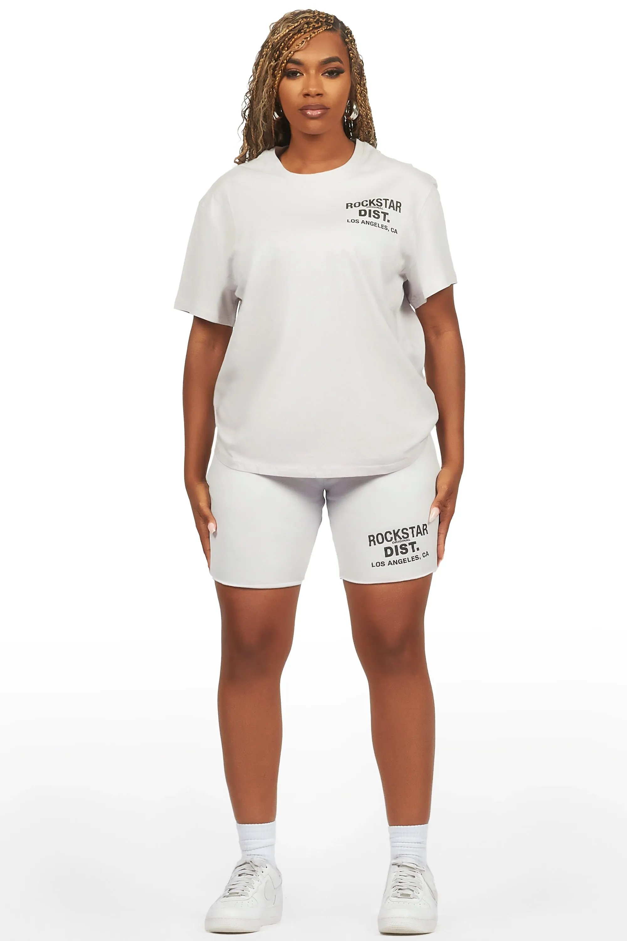 Dalasia Grey T-Shirt Short Set sold by Rockstar Original product image thumbnail 2