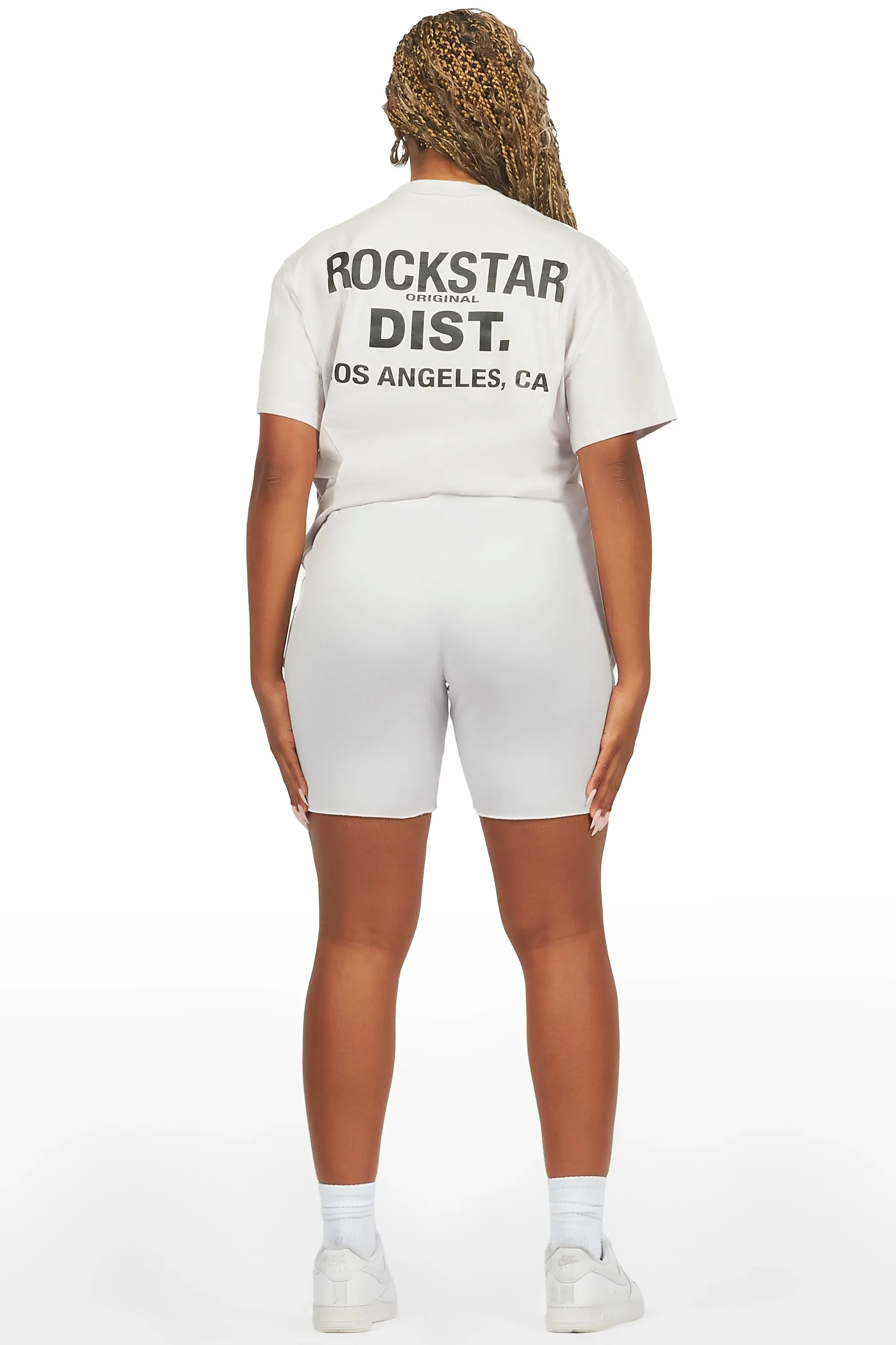 Dalasia Grey T-Shirt Short Set sold by Rockstar Original product image thumbnail 4