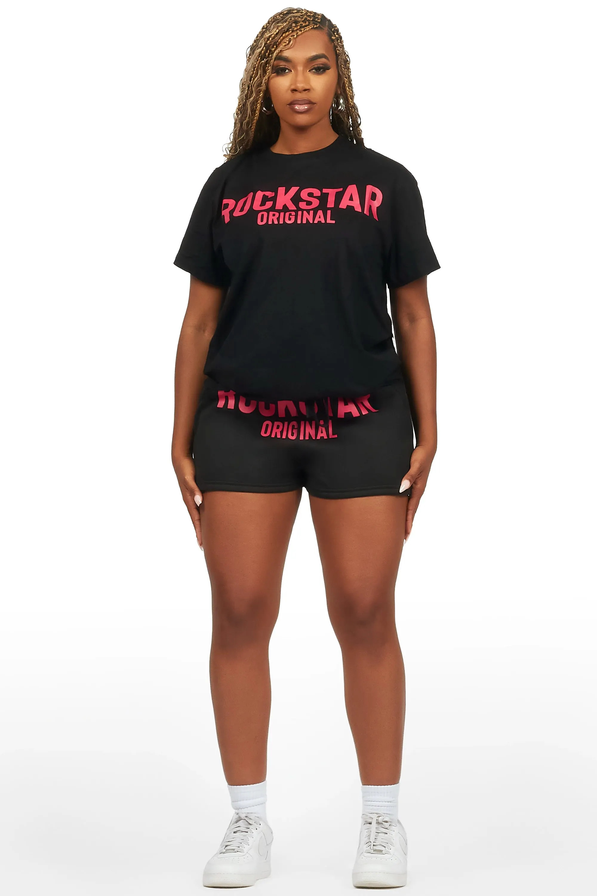 Sabrina Black T-Shirt Short Set sold by Rockstar Original product image thumbnail 2