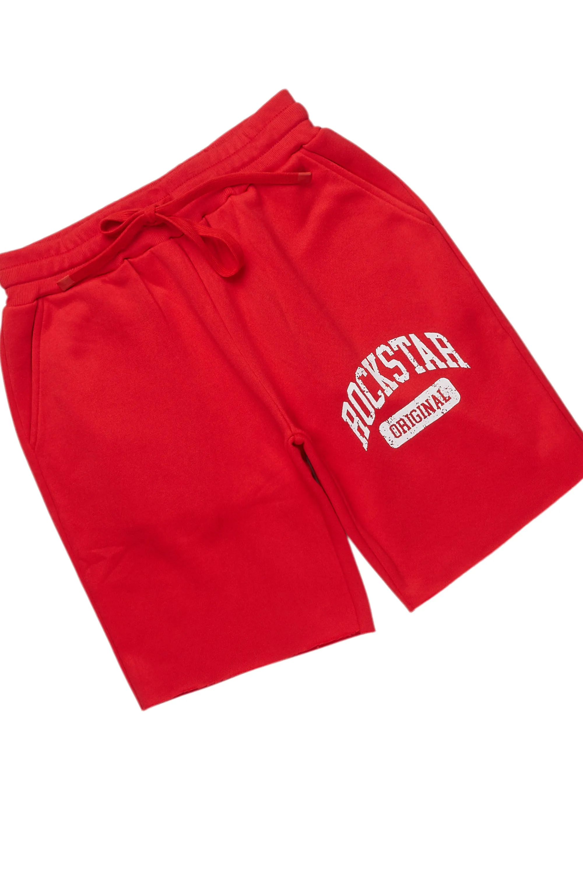 Javonuna Red T-Shirt Short Set sold by Rockstar Original product image thumbnail 4