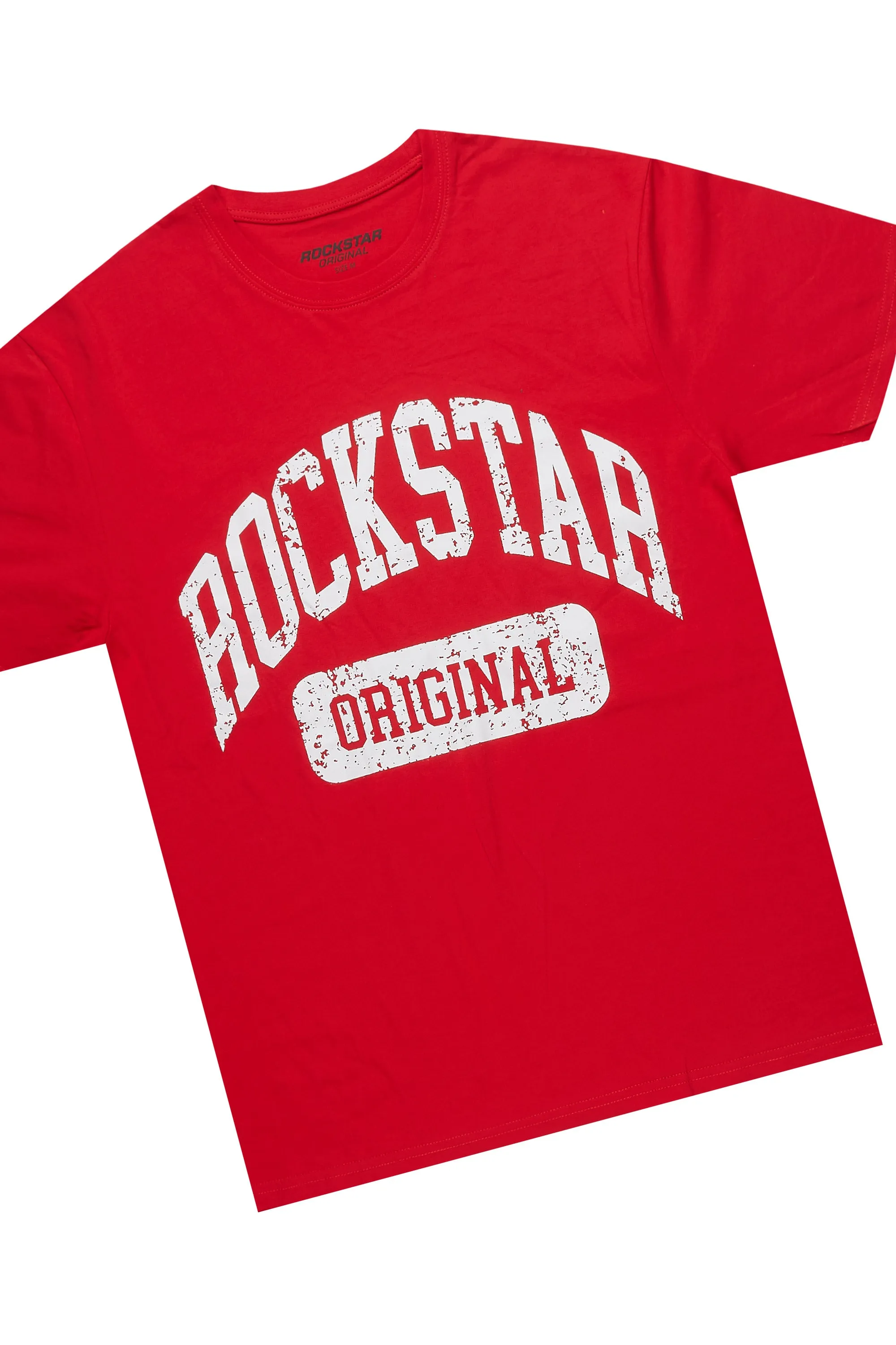 Javonuna Red T-Shirt Short Set sold by Rockstar Original product image thumbnail 3