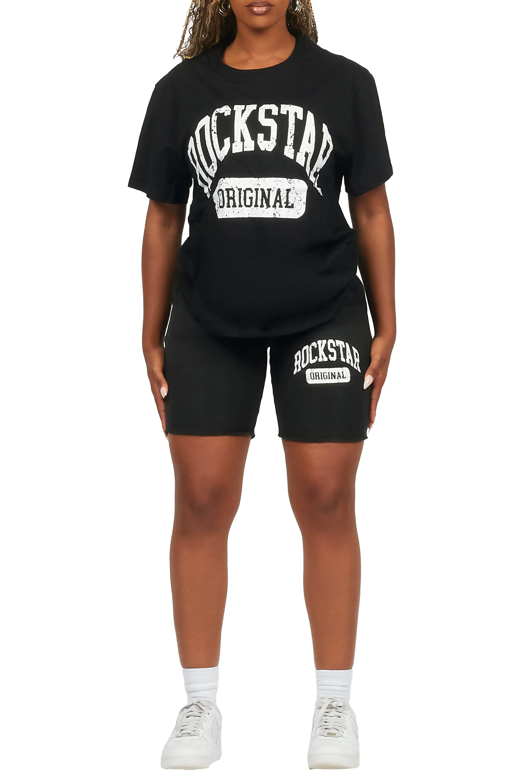 Javonuna Black T-Shirt Short Set sold by Rockstar Original product image thumbnail 5