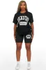 Javonuna Black T-Shirt Short Set sold by Rockstar Original