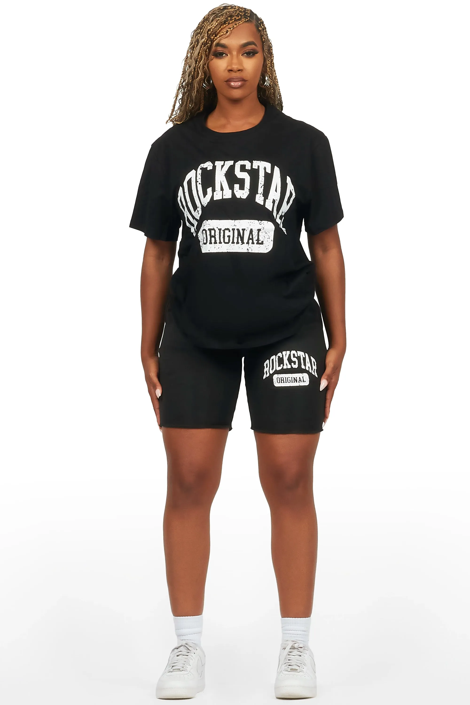 Javonuna Black T-Shirt Short Set sold by Rockstar Original product image thumbnail 2