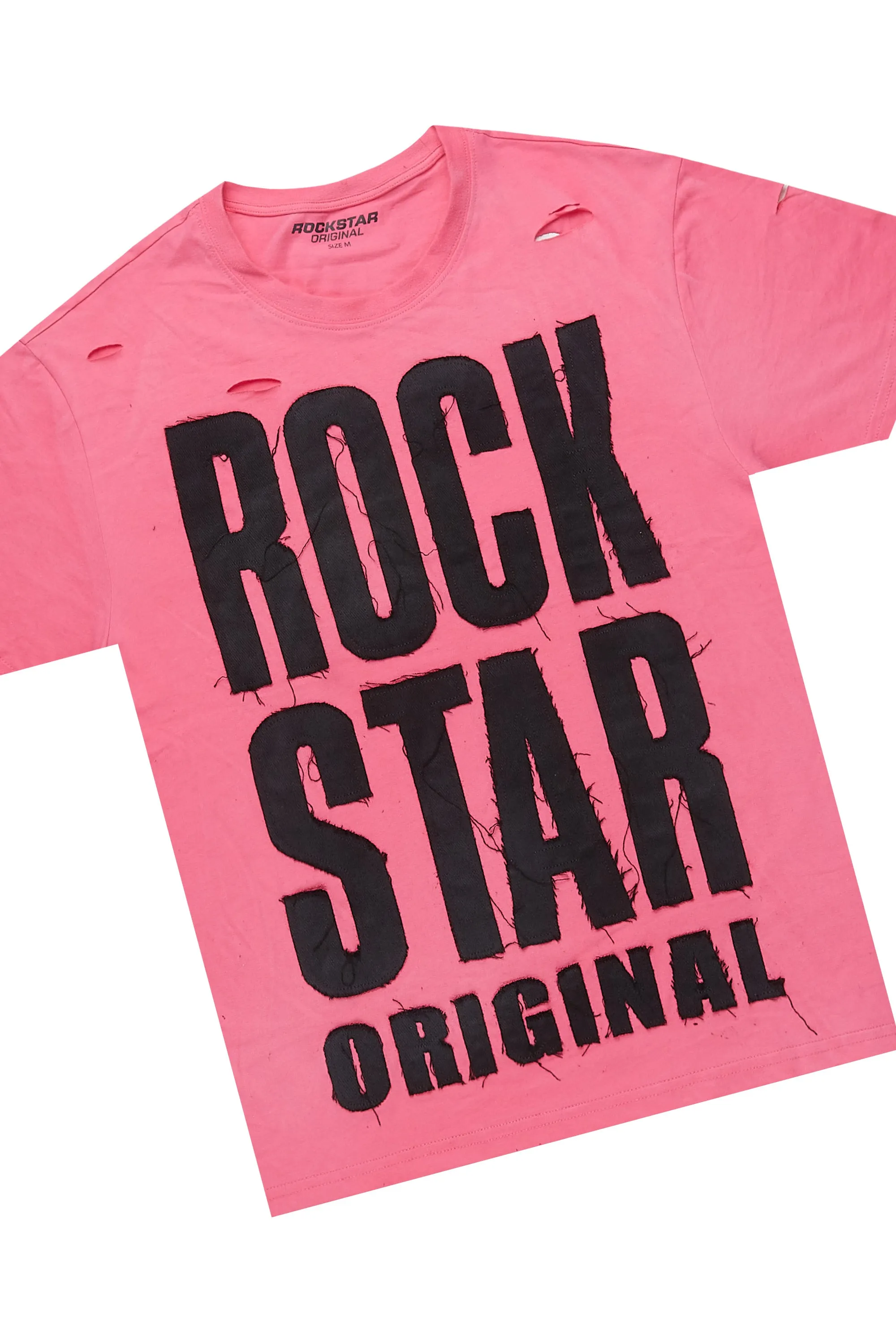 Shantrice Pink/Black T-Shirt Short Set sold by Rockstar Original product image thumbnail 3