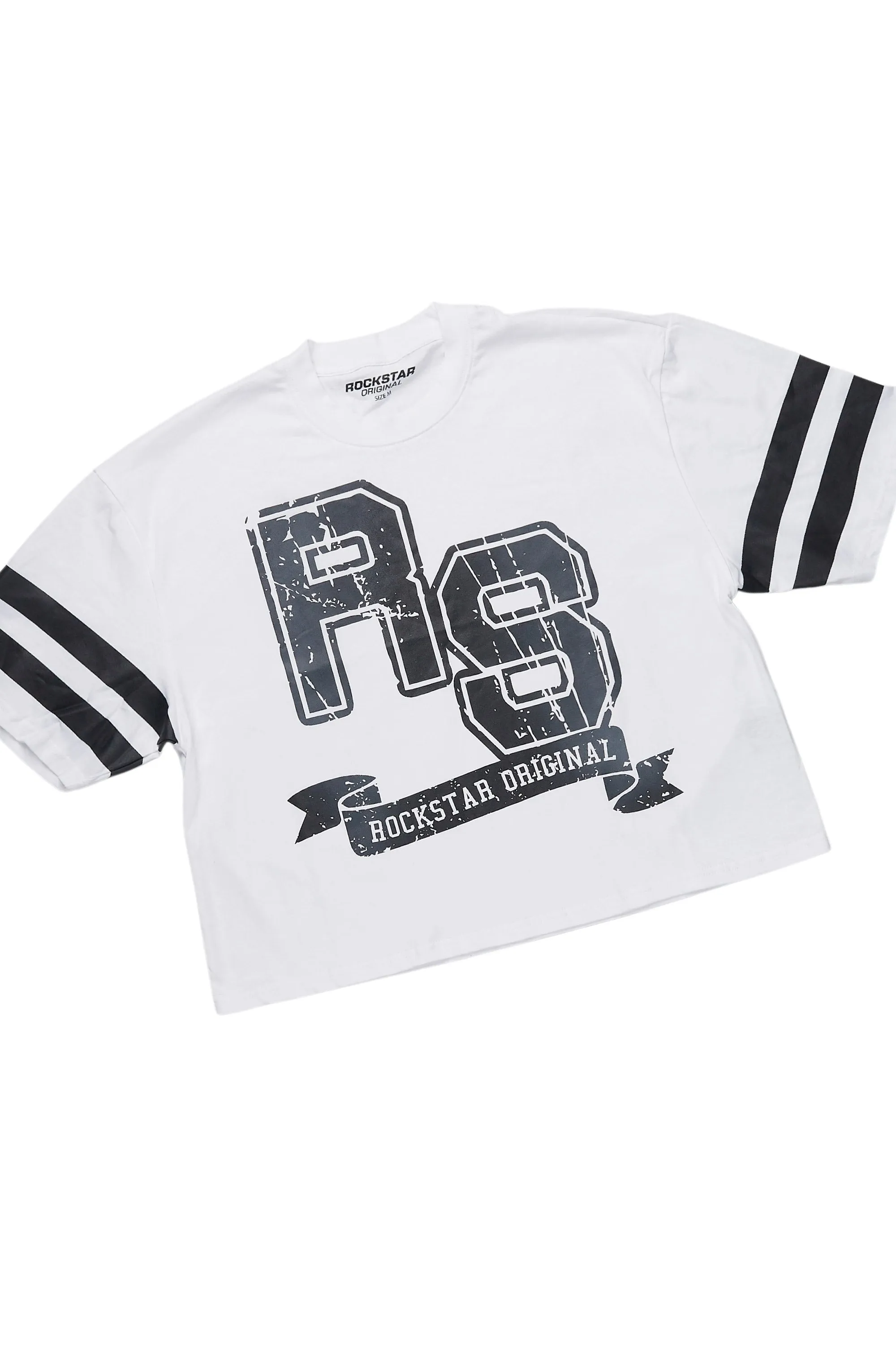 Tenita White/Black T-Shirt Short Set sold by Rockstar Original product image thumbnail 4