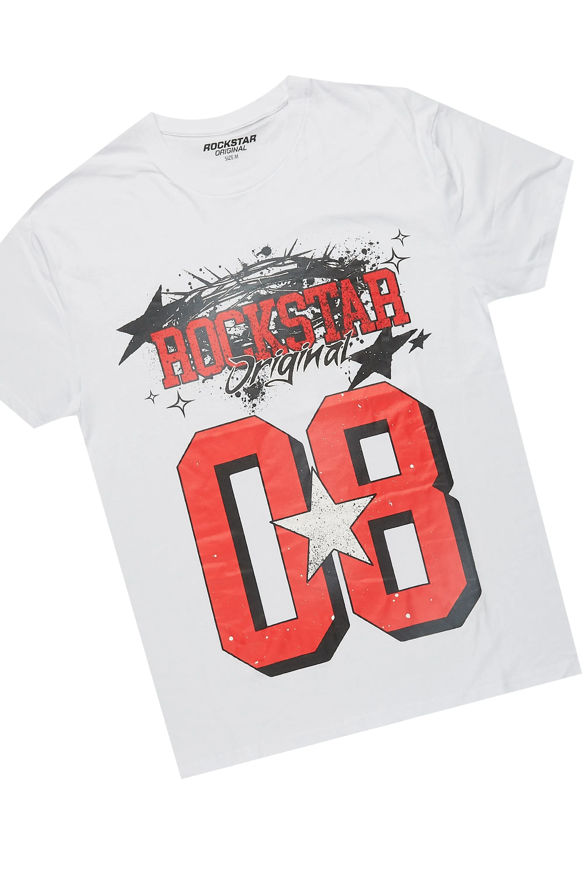 Carolina White/Red T-Shirt Short Set sold by Rockstar Original product image thumbnail 3