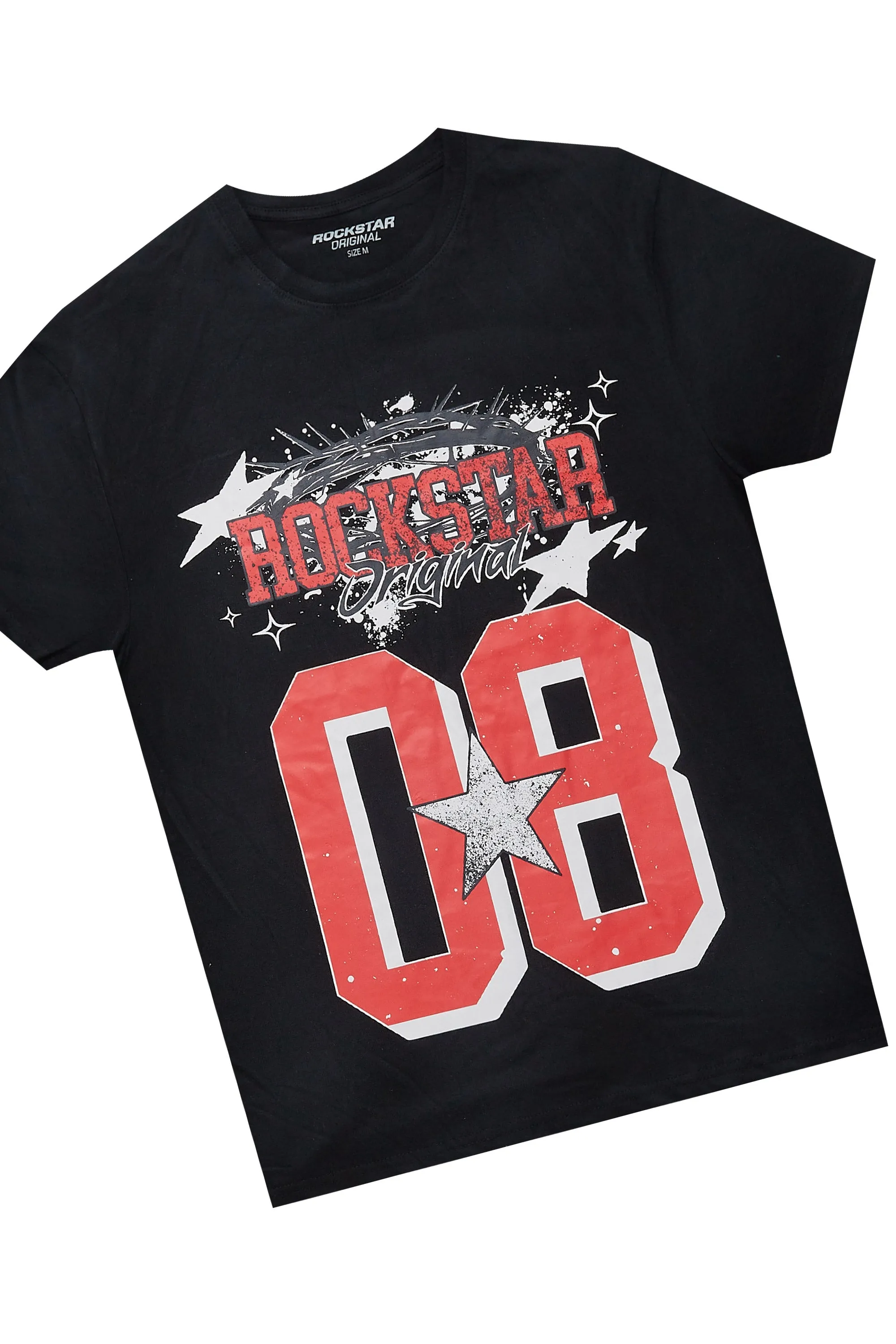 Carolina Black T-Shirt Short Set sold by Rockstar Original product image thumbnail 3