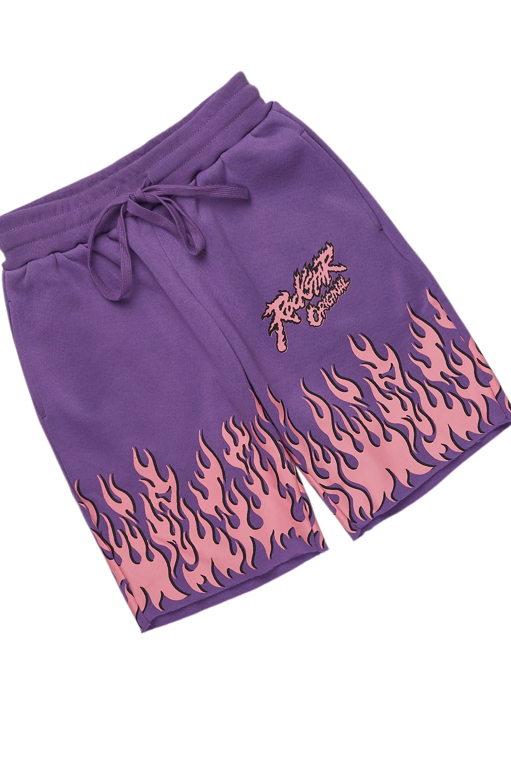 Arais Purple T-Shirt Short Set sold by Rockstar Original product image thumbnail 5