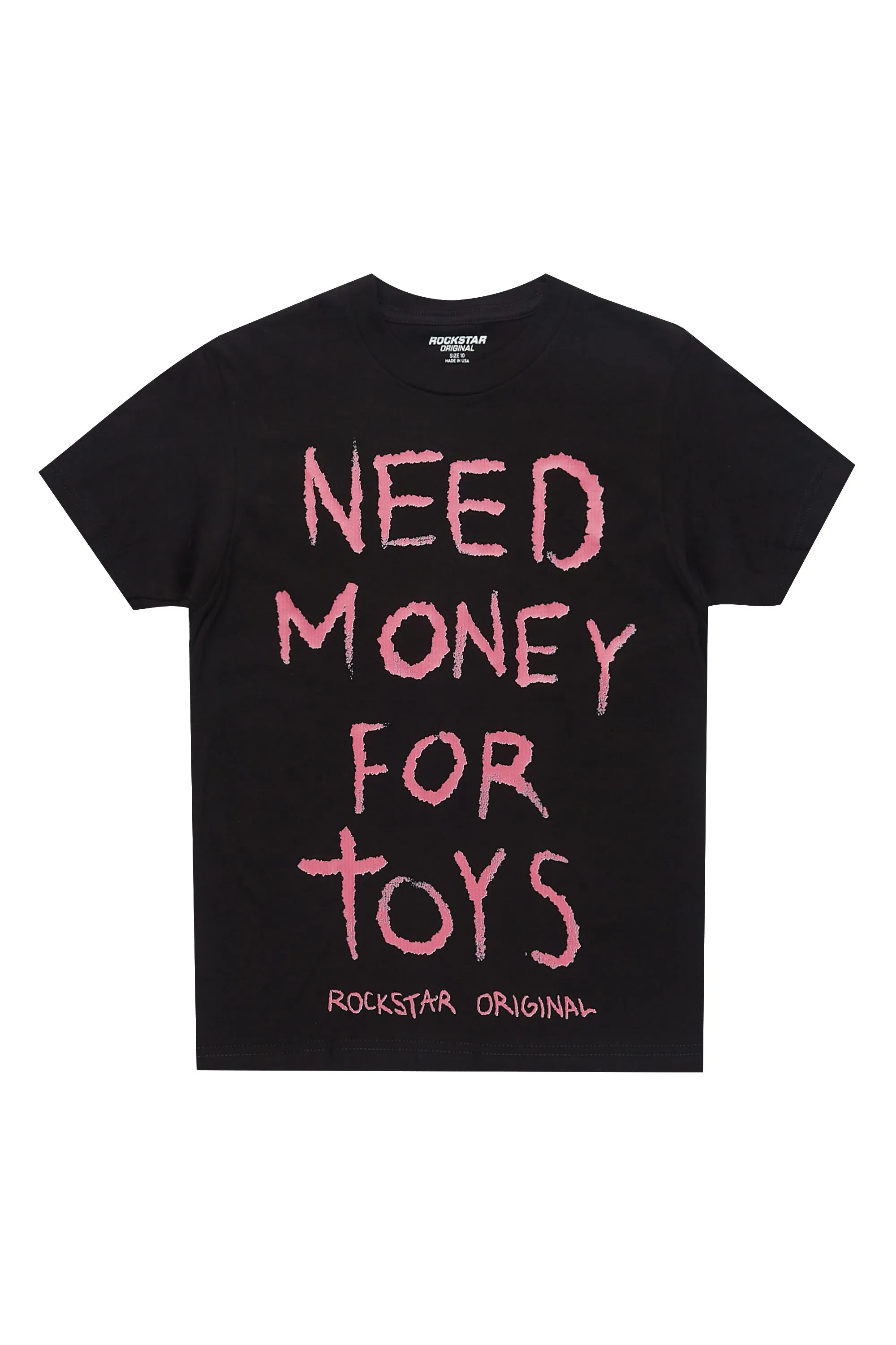Girls M4 Toys Black/Pink Graphic T-Shirt sold by Rockstar Original
